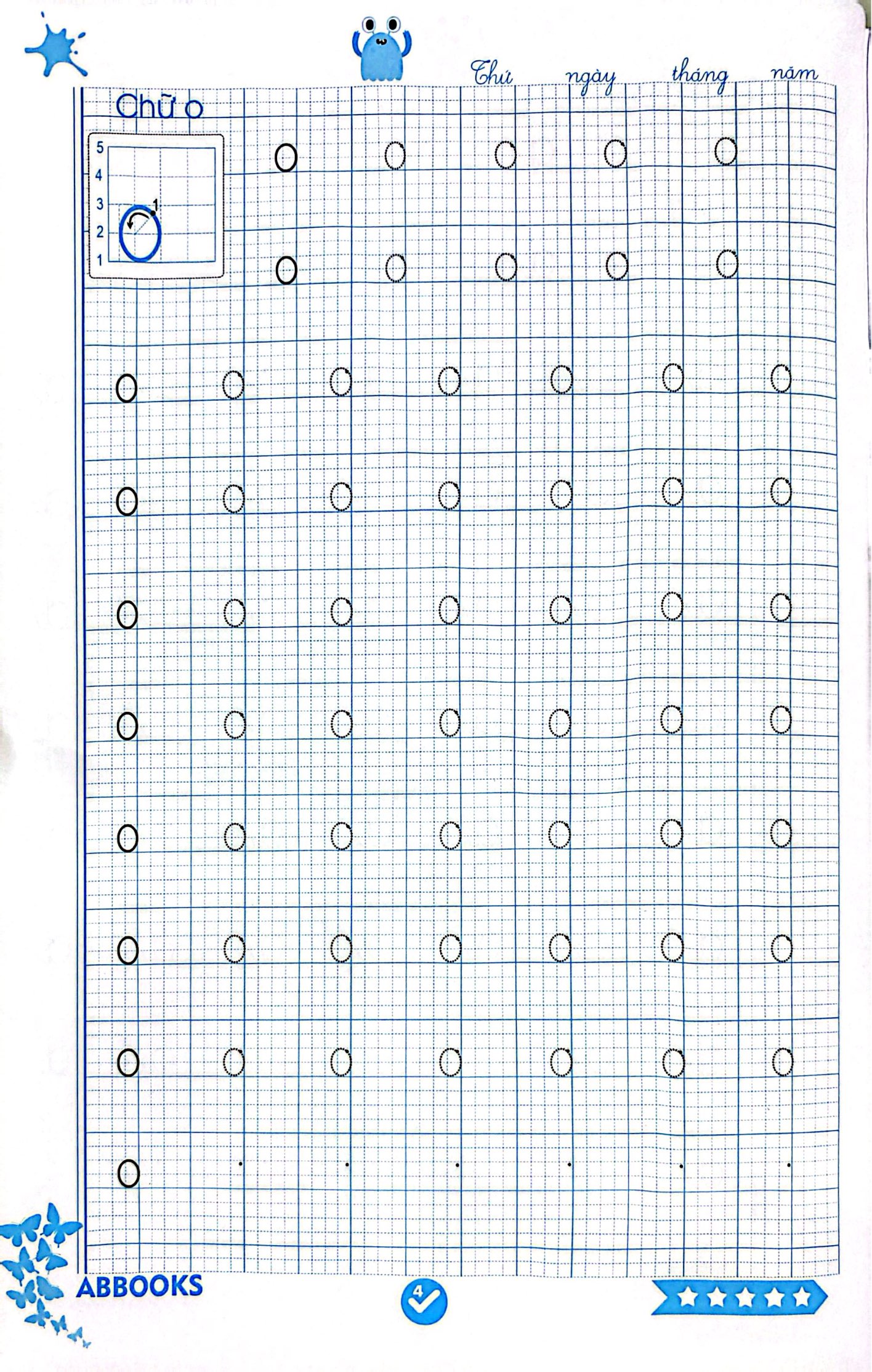 Tu Sach Mang Non - Hoc Tai Nha Cung Con - Vo O Ly Tap To Chu Thuong - Danh Cho 4-6 Tuoi