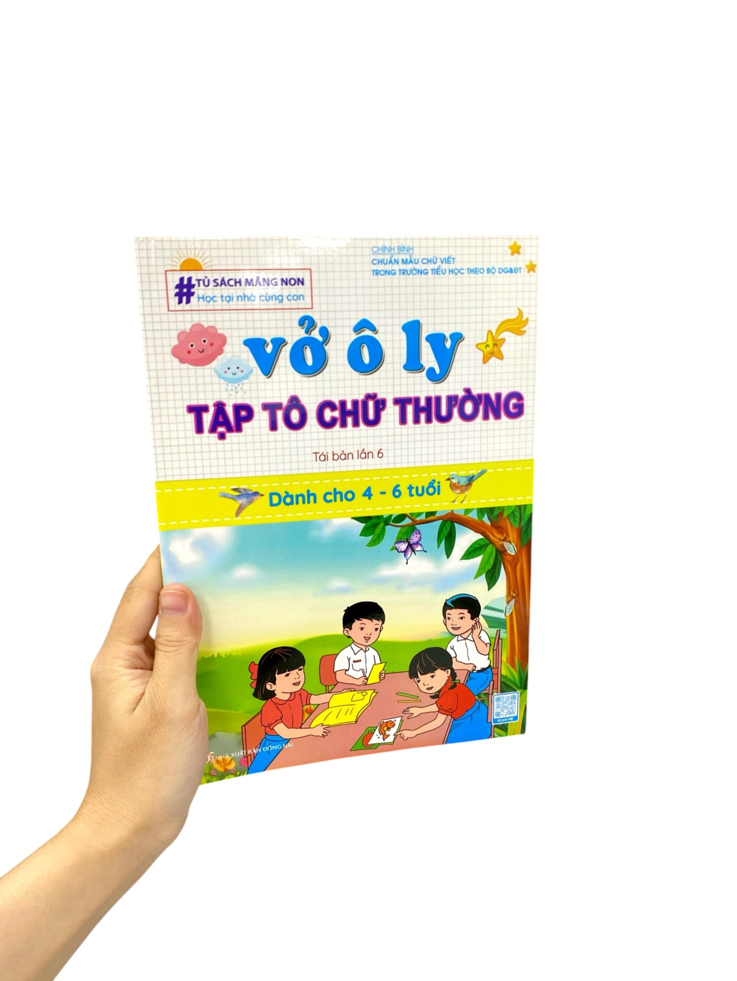 Tu Sach Mang Non - Hoc Tai Nha Cung Con - Vo O Ly Tap To Chu Thuong - Danh Cho 4-6 Tuoi