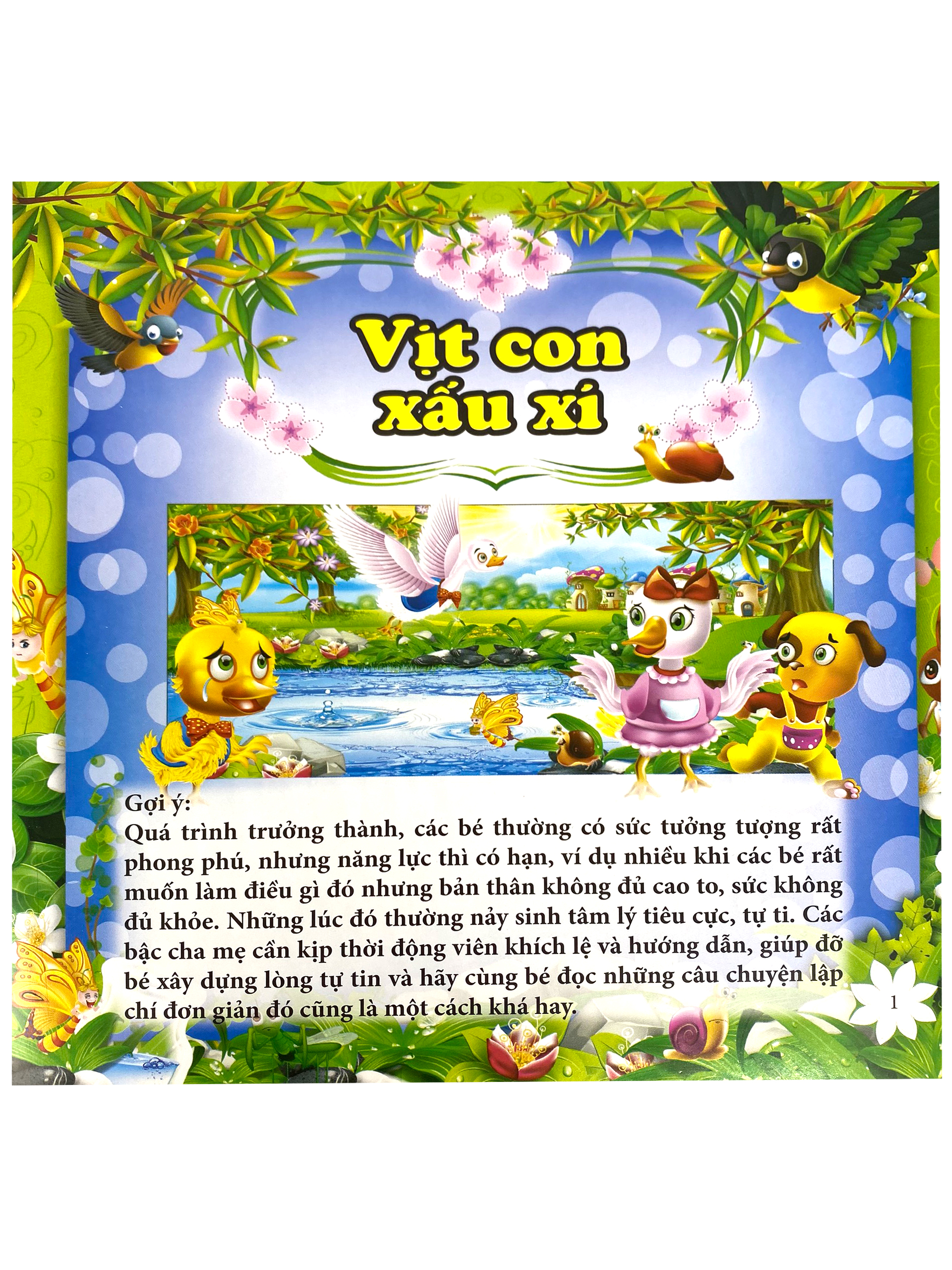 tủ sách mẫu giáo - vịt con xấu xí