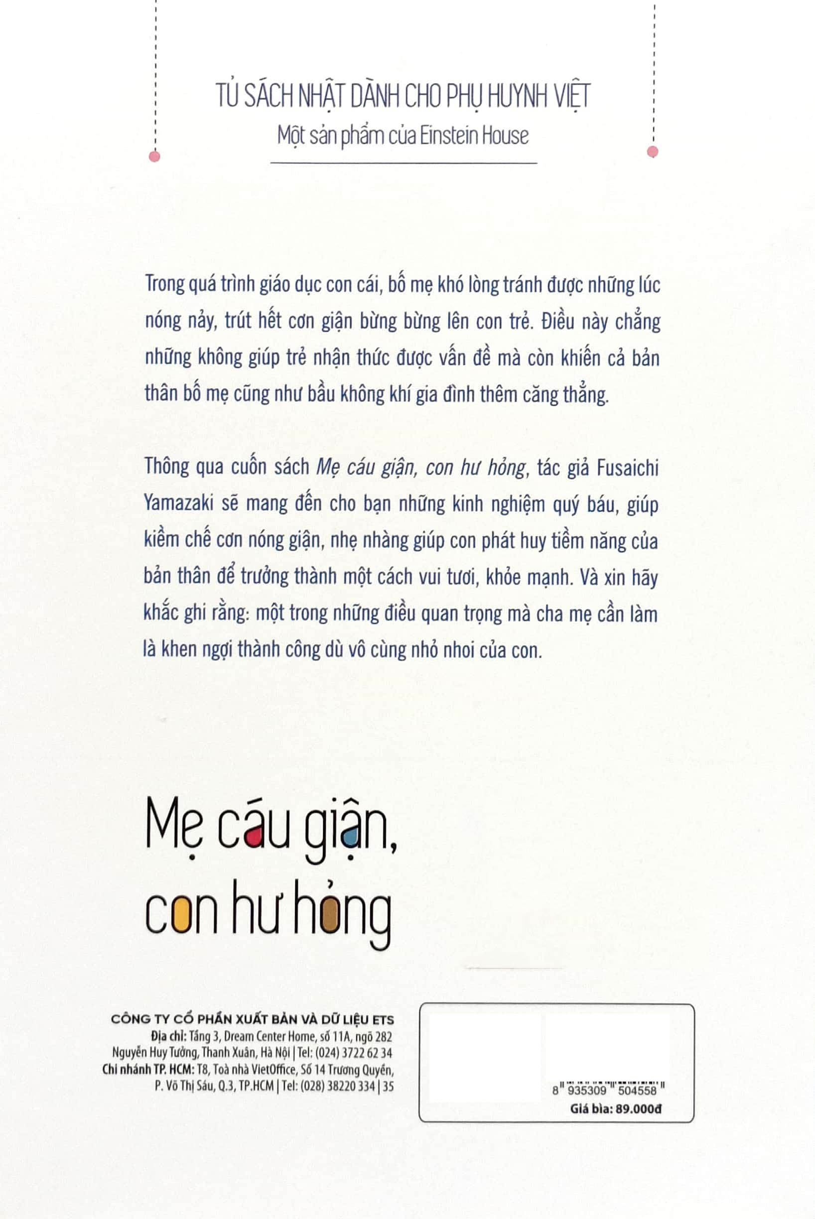 tủ sách nhật dành cho phụ huynh việt - mẹ cáu giận, con hư hỏng