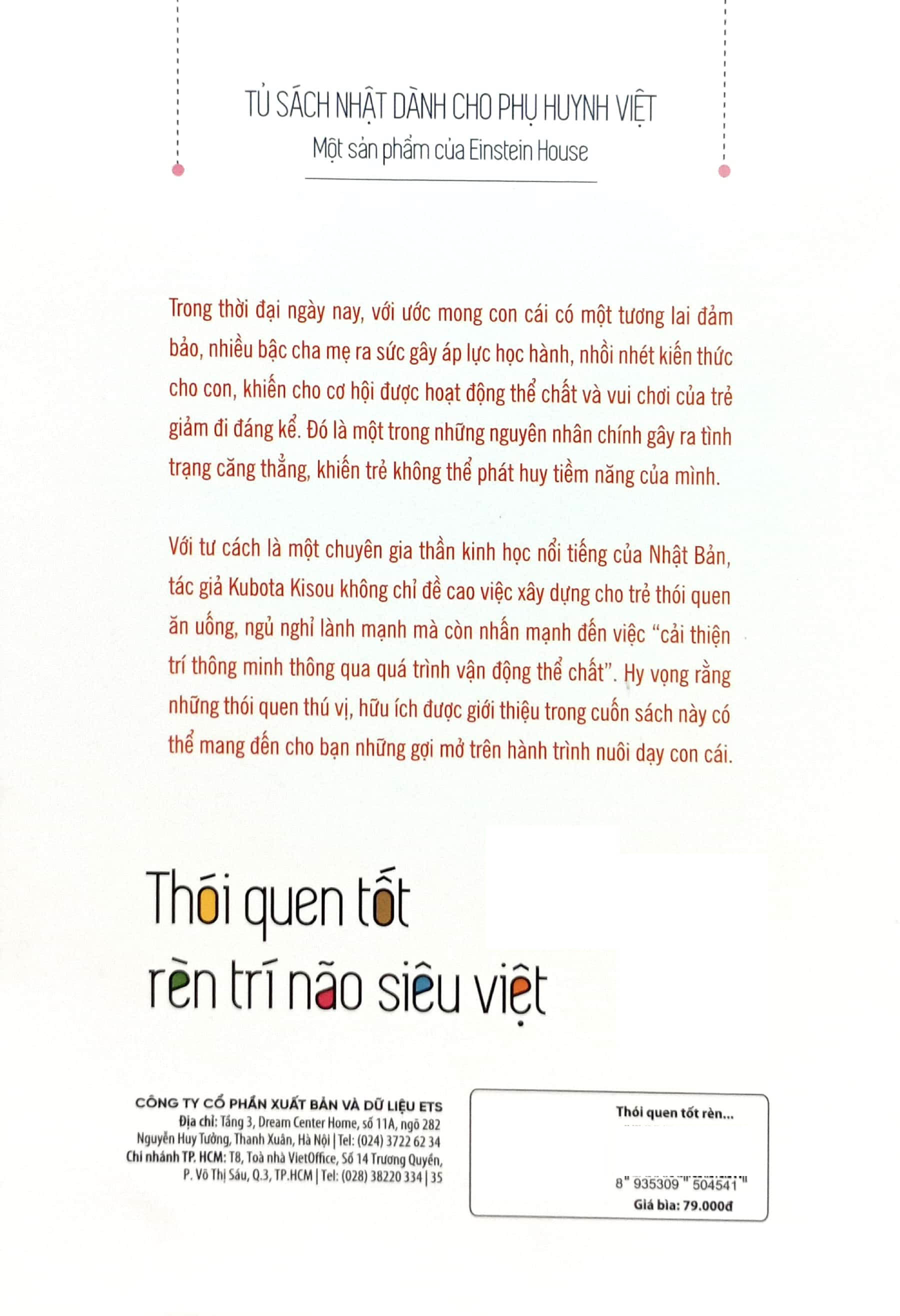 tủ sách nhật dành cho phụ huynh việt - thói quen tốt rèn trí não siêu việt