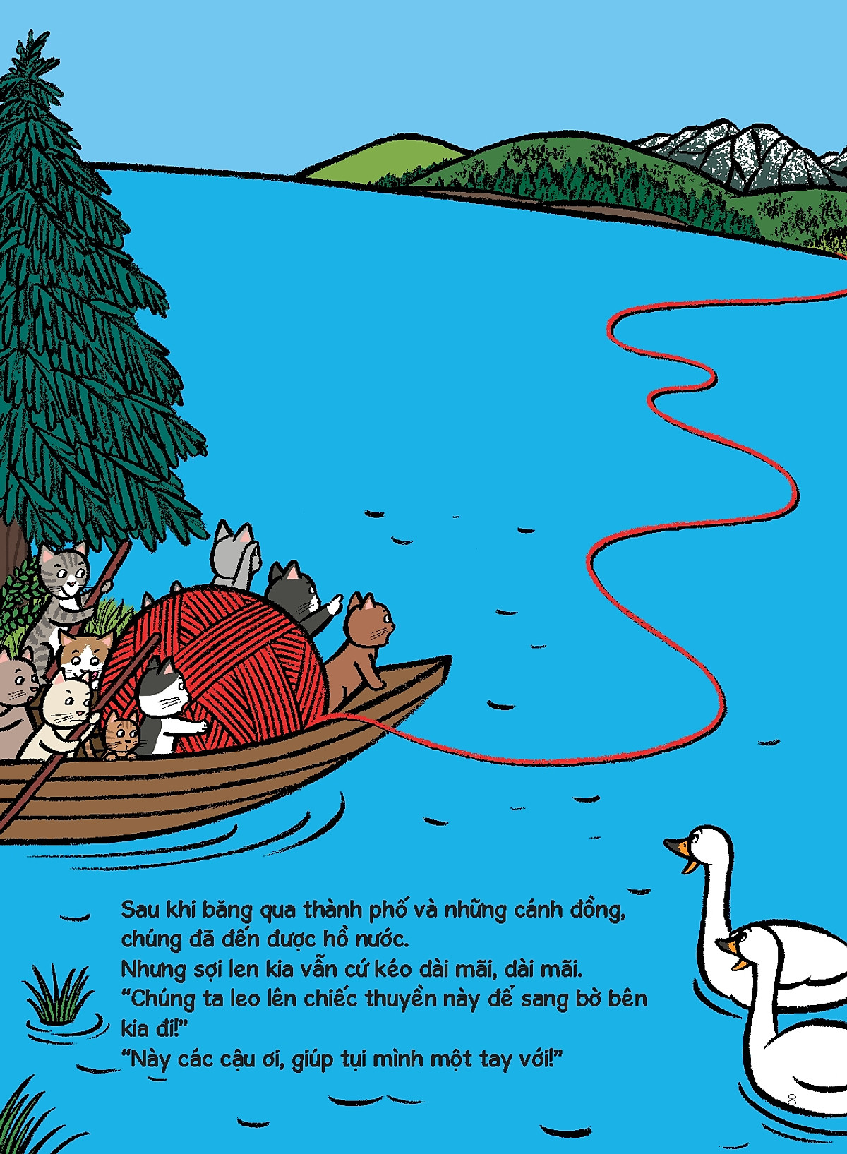 tủ sách nuôi dưỡng tâm hồn - sợi len đỏ và 100 chú mèo