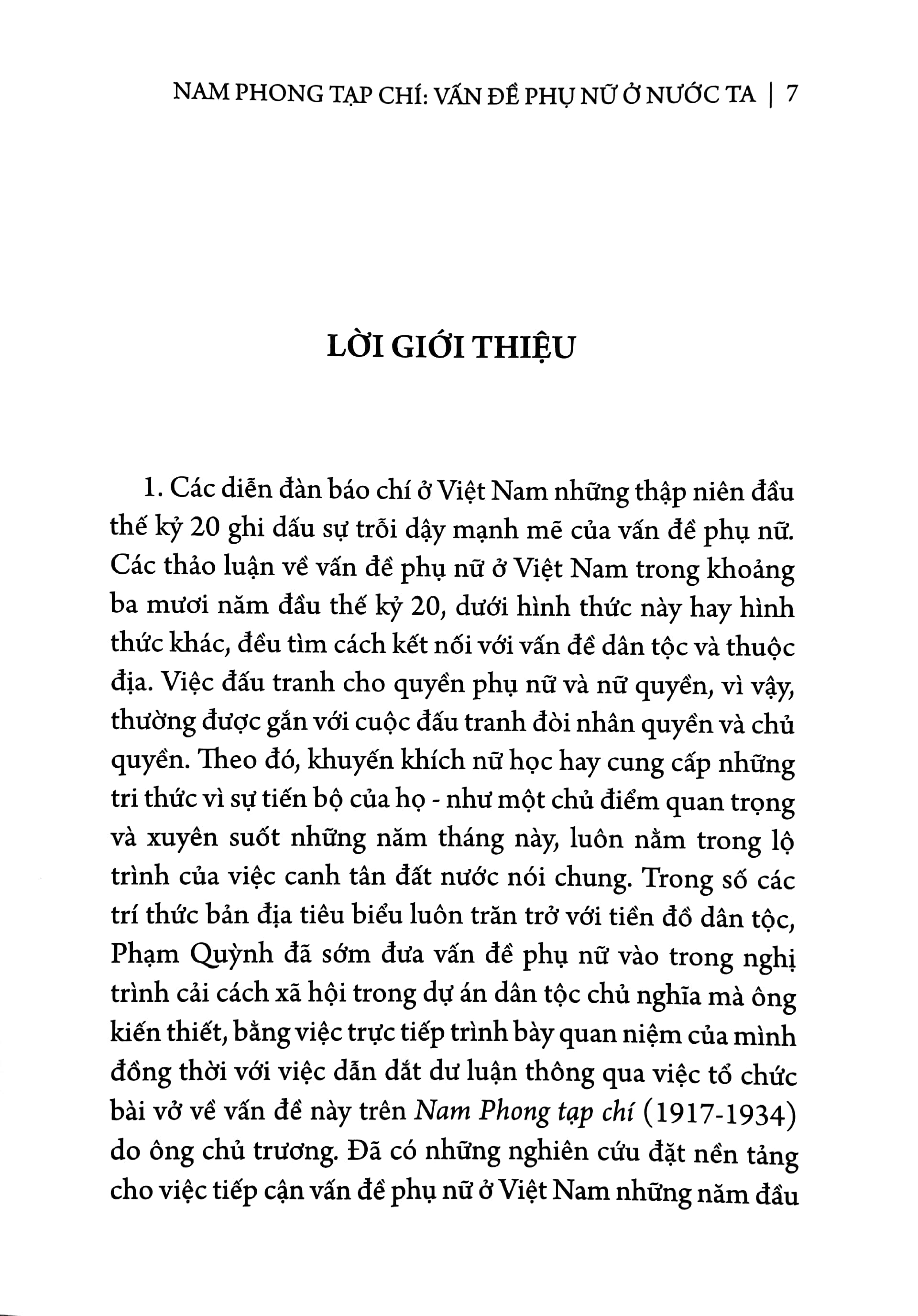 tủ sách phụ nữ tùng thư - giới và phát triển - nam phong tạp chí - vấn đề phụ nữ ở nước ta