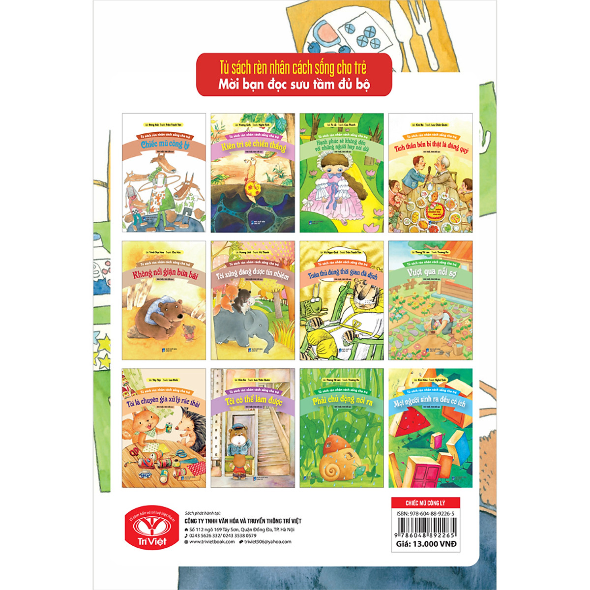 tủ sách rèn nhân cách sống cho trẻ - chiếc mũ công lý