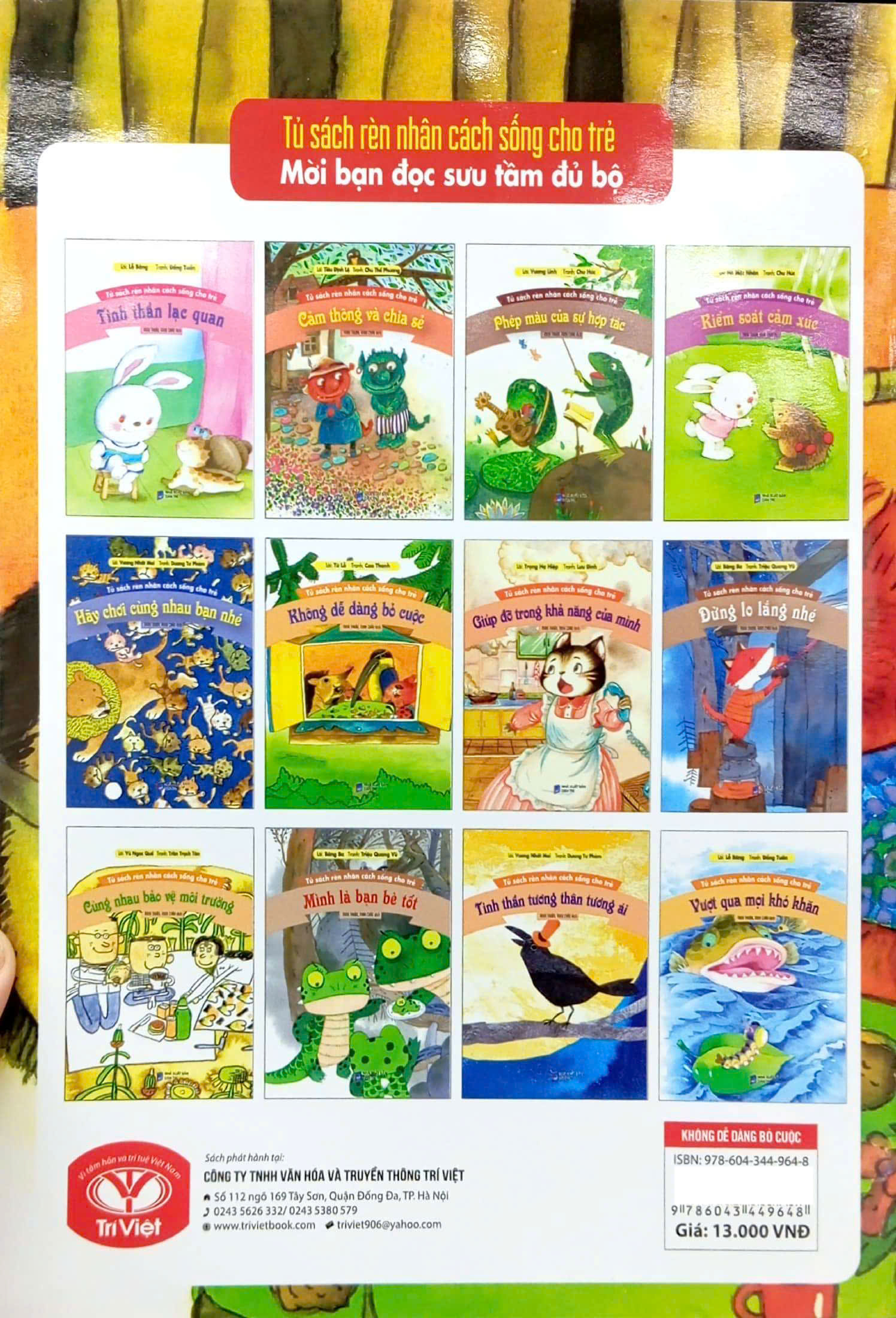 tủ sách rèn nhân cách sống cho trẻ - không dễ dàng bỏ cuộc (tái bản)