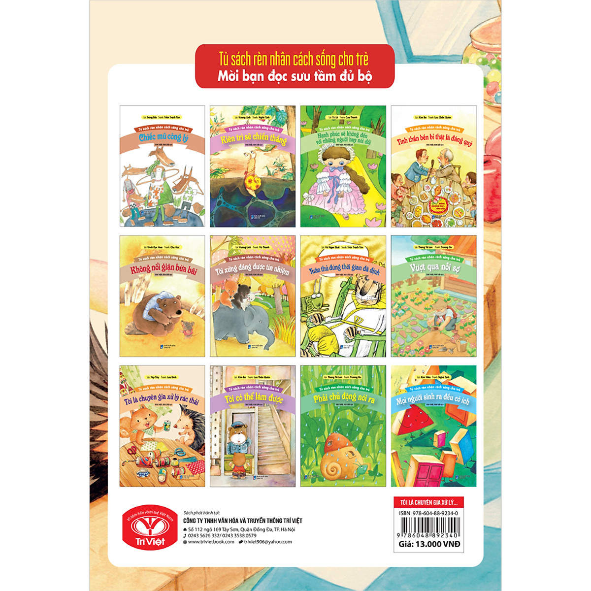 tủ sách rèn nhân cách sống cho trẻ - tôi là chuyên gia xử lý rác thải