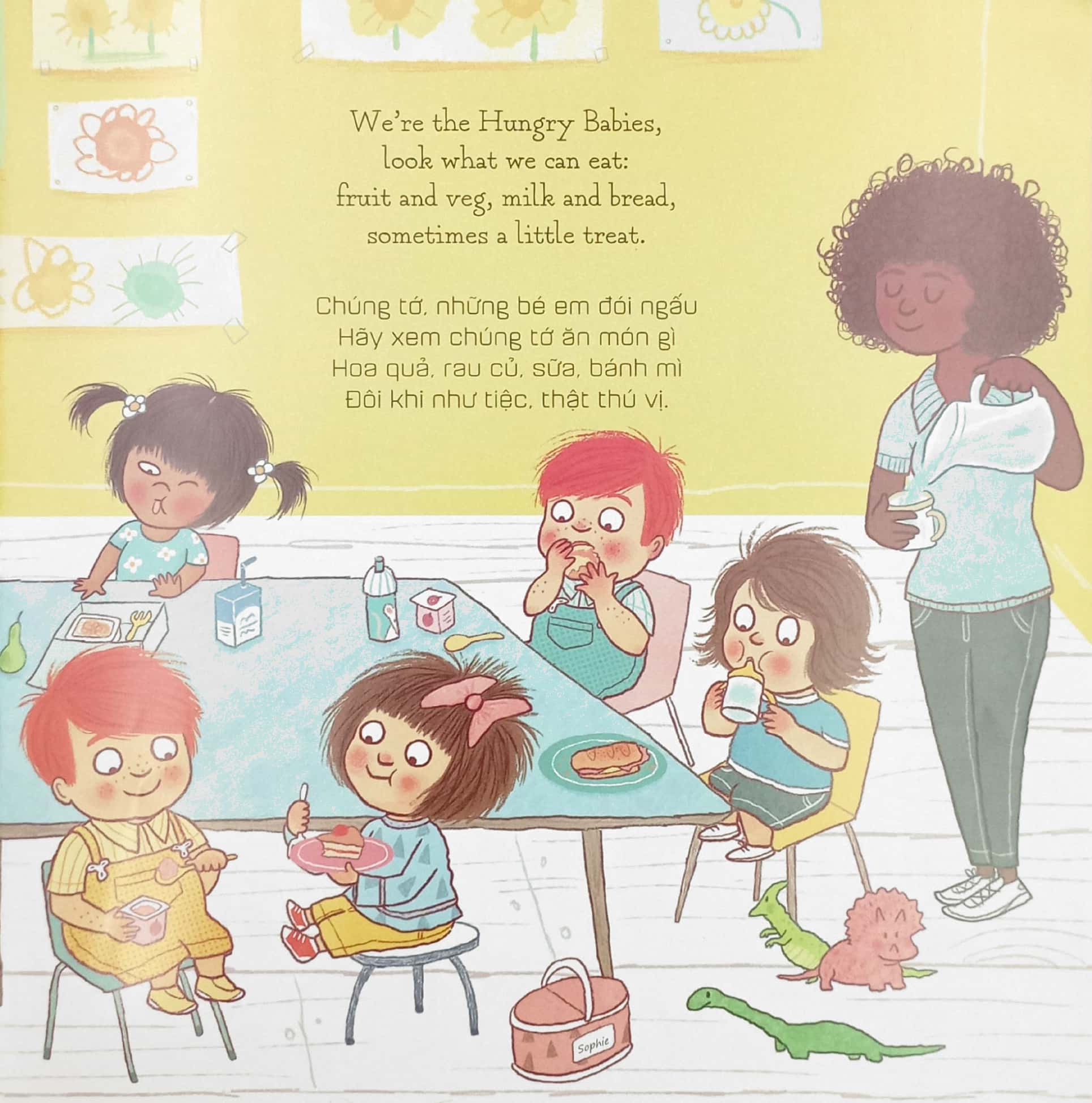 tủ sách thiếu nhi tuổi 2+ - hungry babies - những bé em đói ngấu (tái bản 2023)