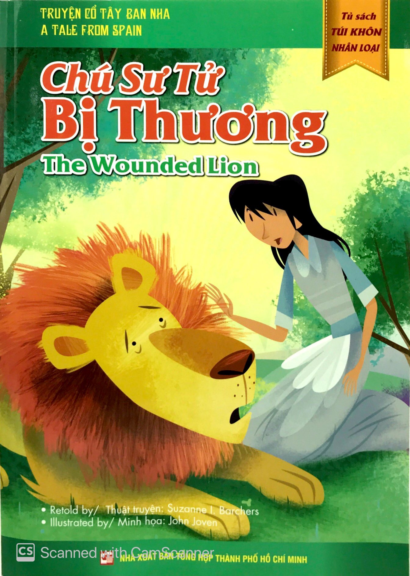 tủ sách túi khôn nhân loại - chú sư tử bị thương