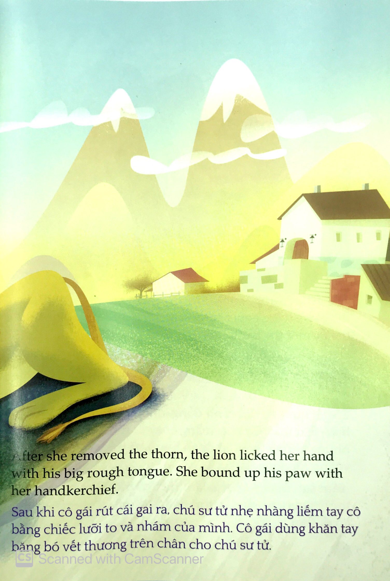 tủ sách túi khôn nhân loại - chú sư tử bị thương