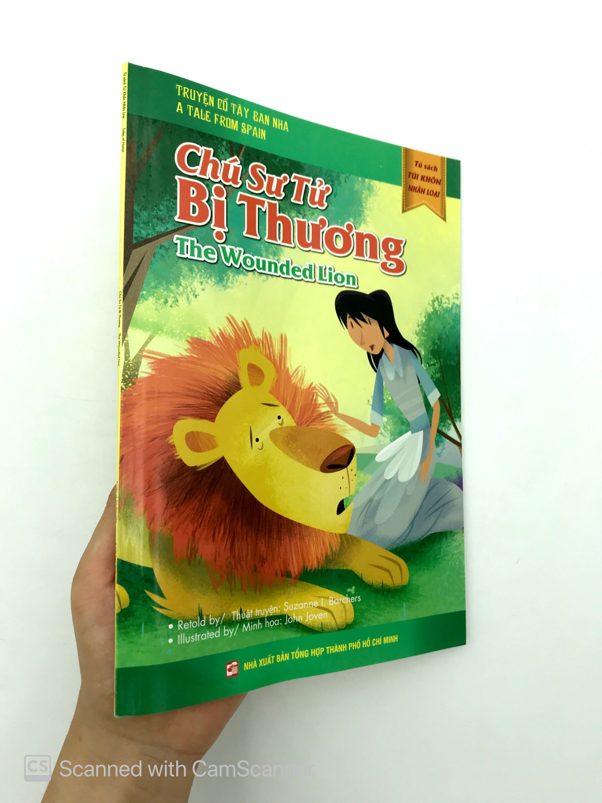 tủ sách túi khôn nhân loại - chú sư tử bị thương