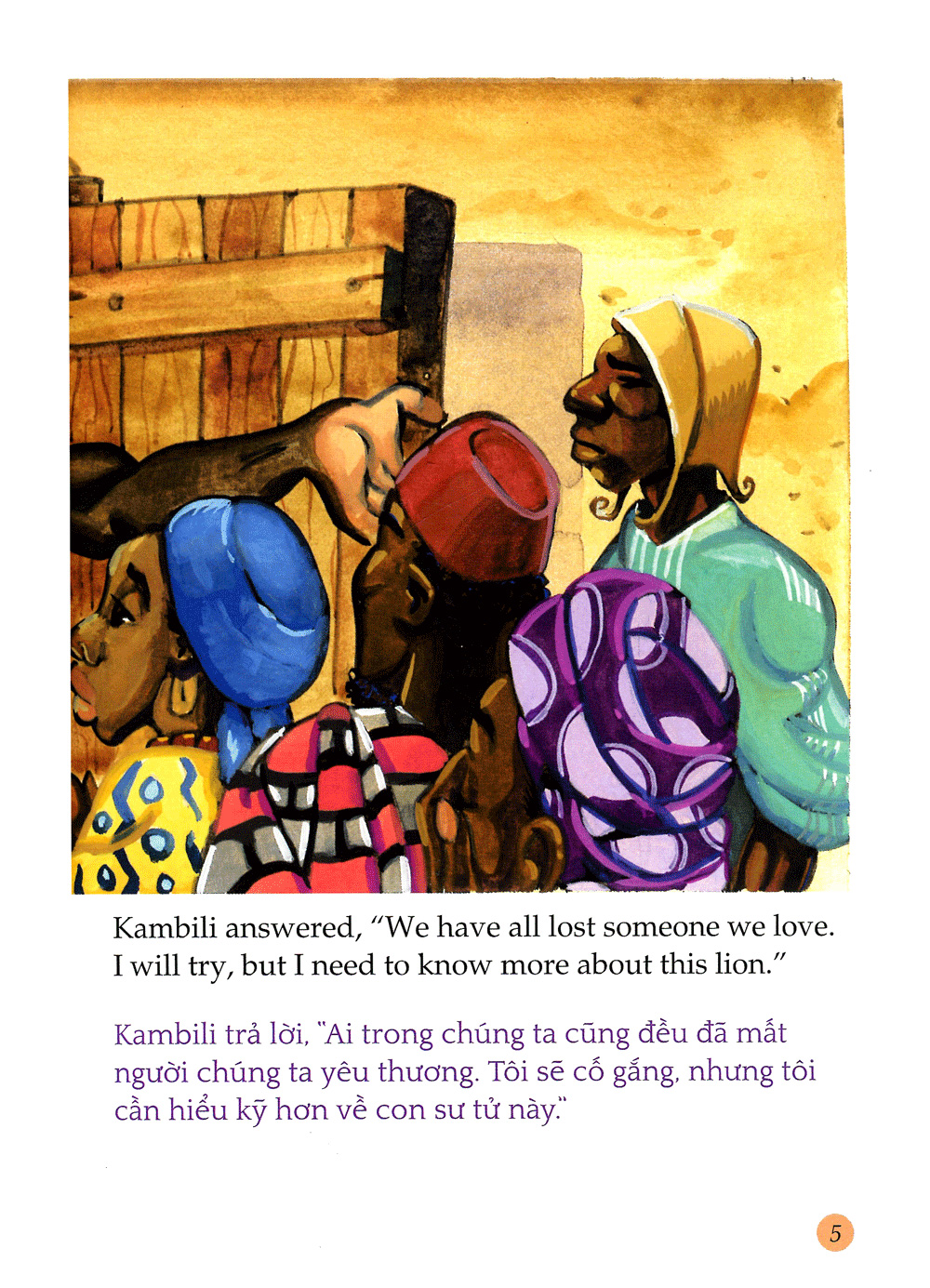 tủ sách túi khôn nhân loại - nàng kumba và chàng thợ săn kambili