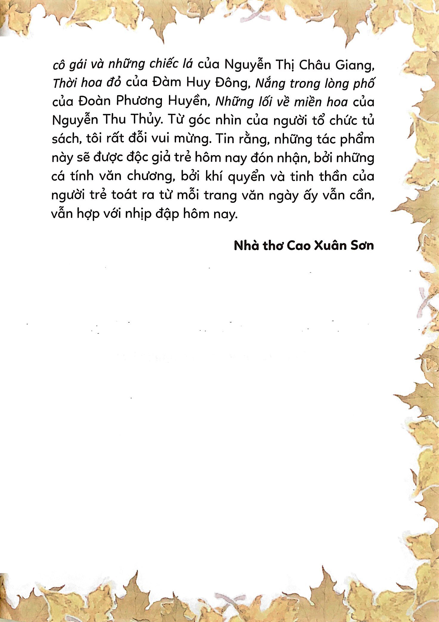 tủ sách tuổi mới lớn - ba chàng trai, một cô gái và những chiếc lá