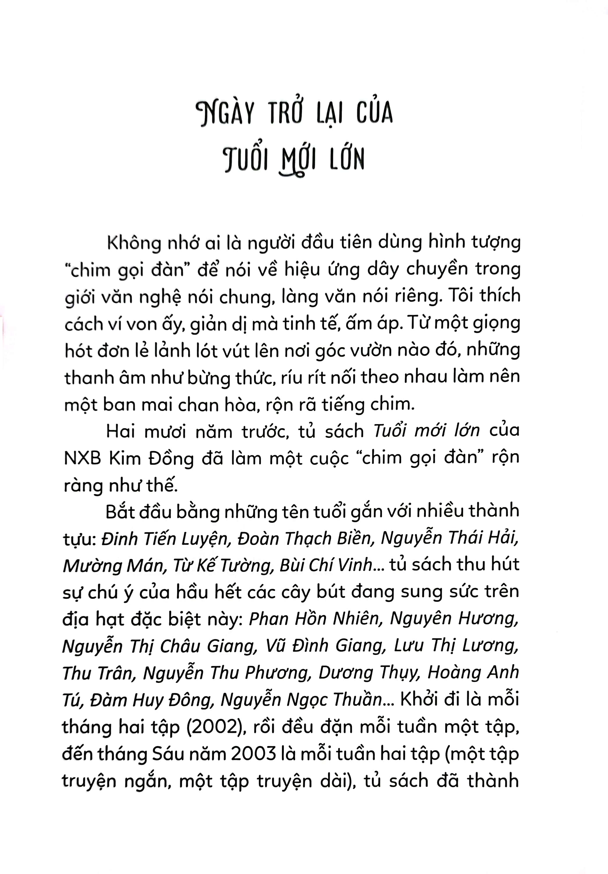 tủ sách tuổi mới lớn - hai người đến từ phương xa