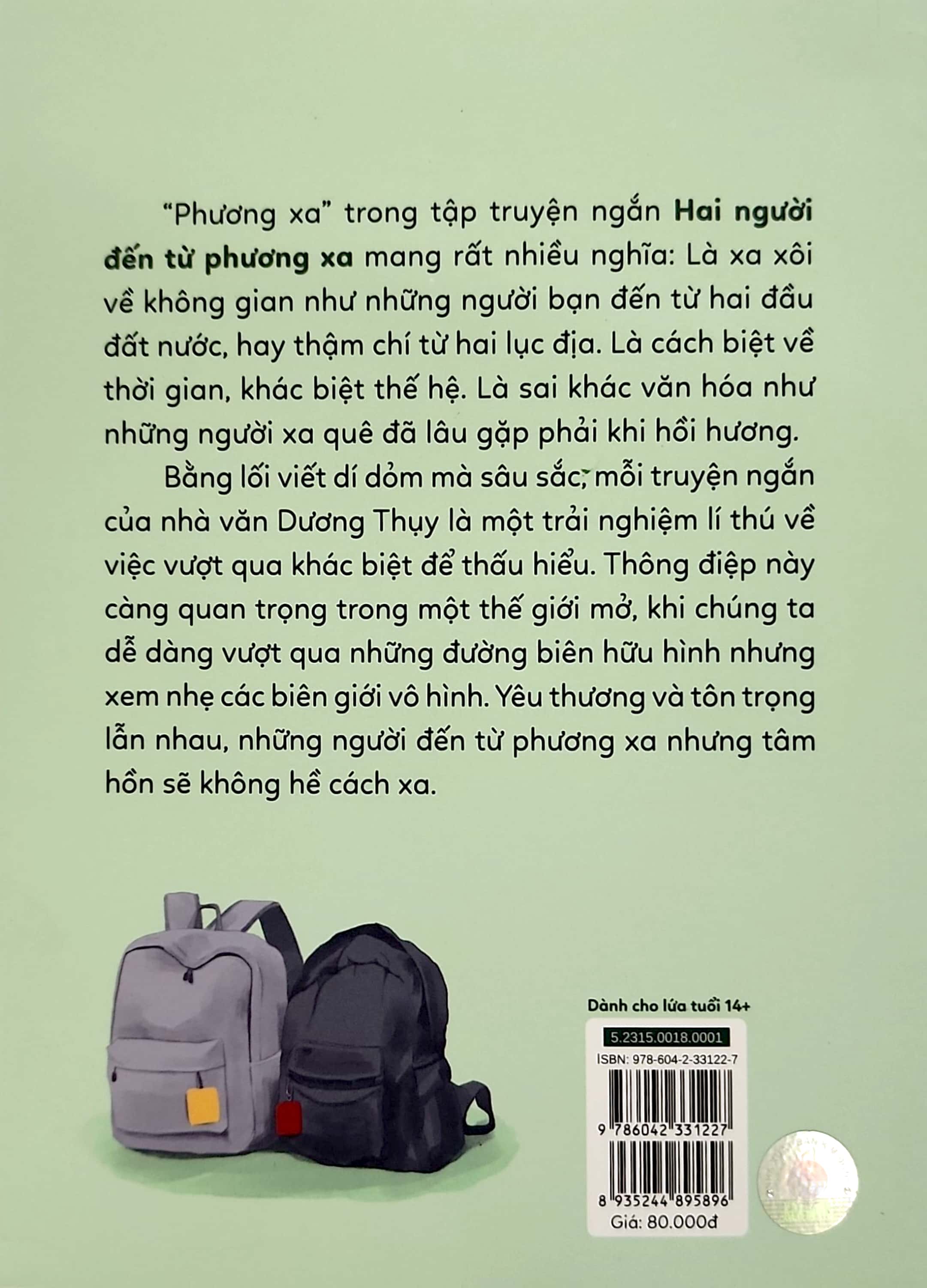 tủ sách tuổi mới lớn - hai người đến từ phương xa