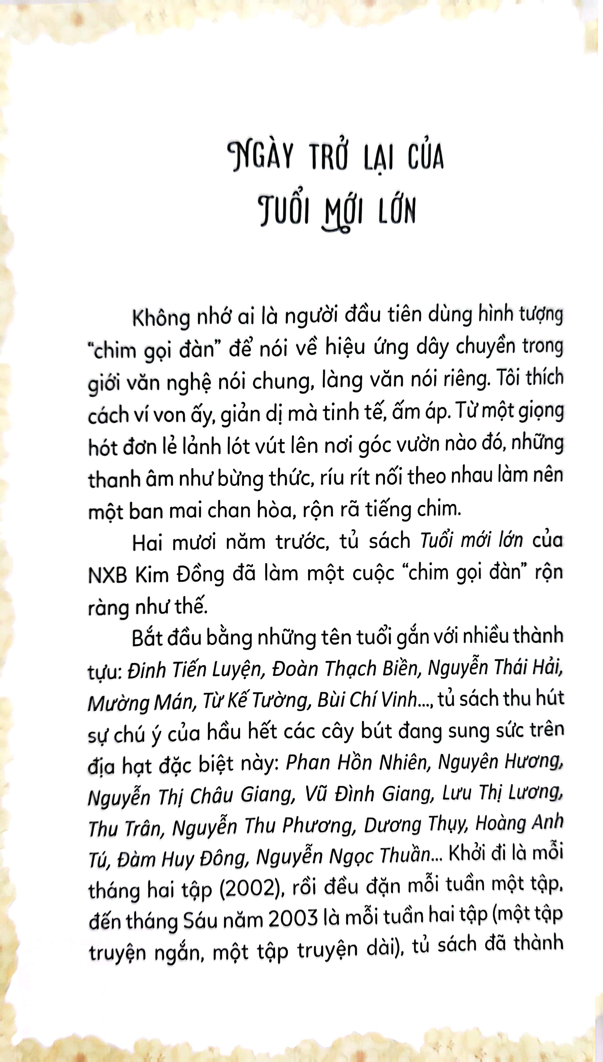 tủ sách tuổi mới lớn - nắng trong lòng phố
