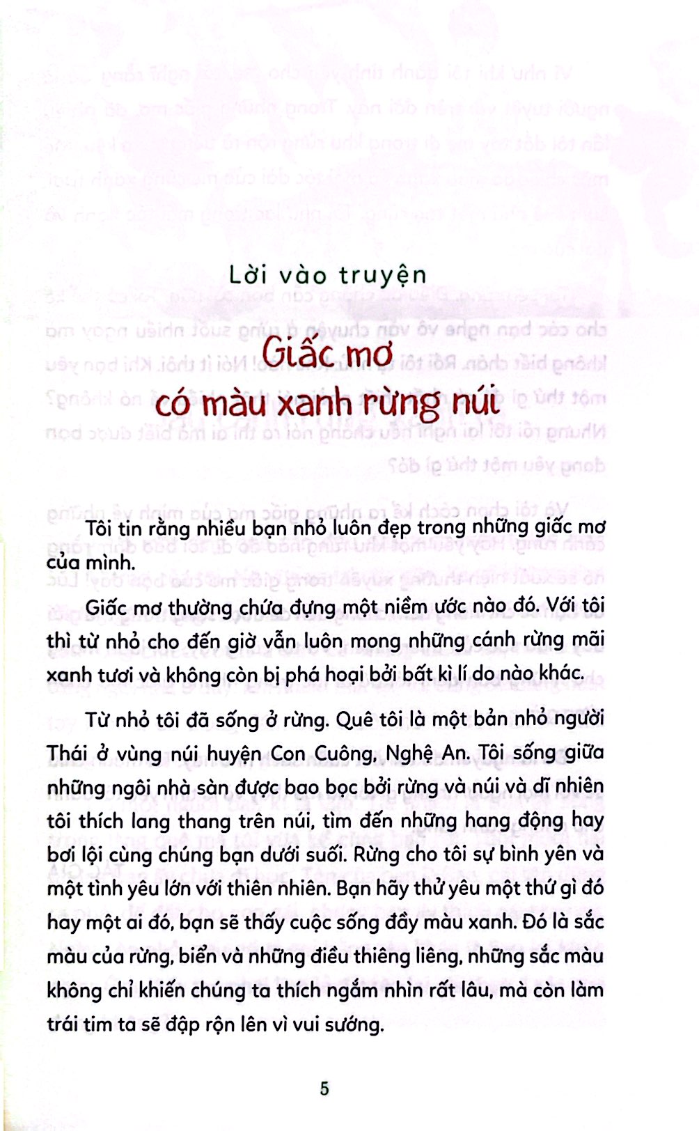 tủ sách tuổi thần tiên - những giấc mơ rừng