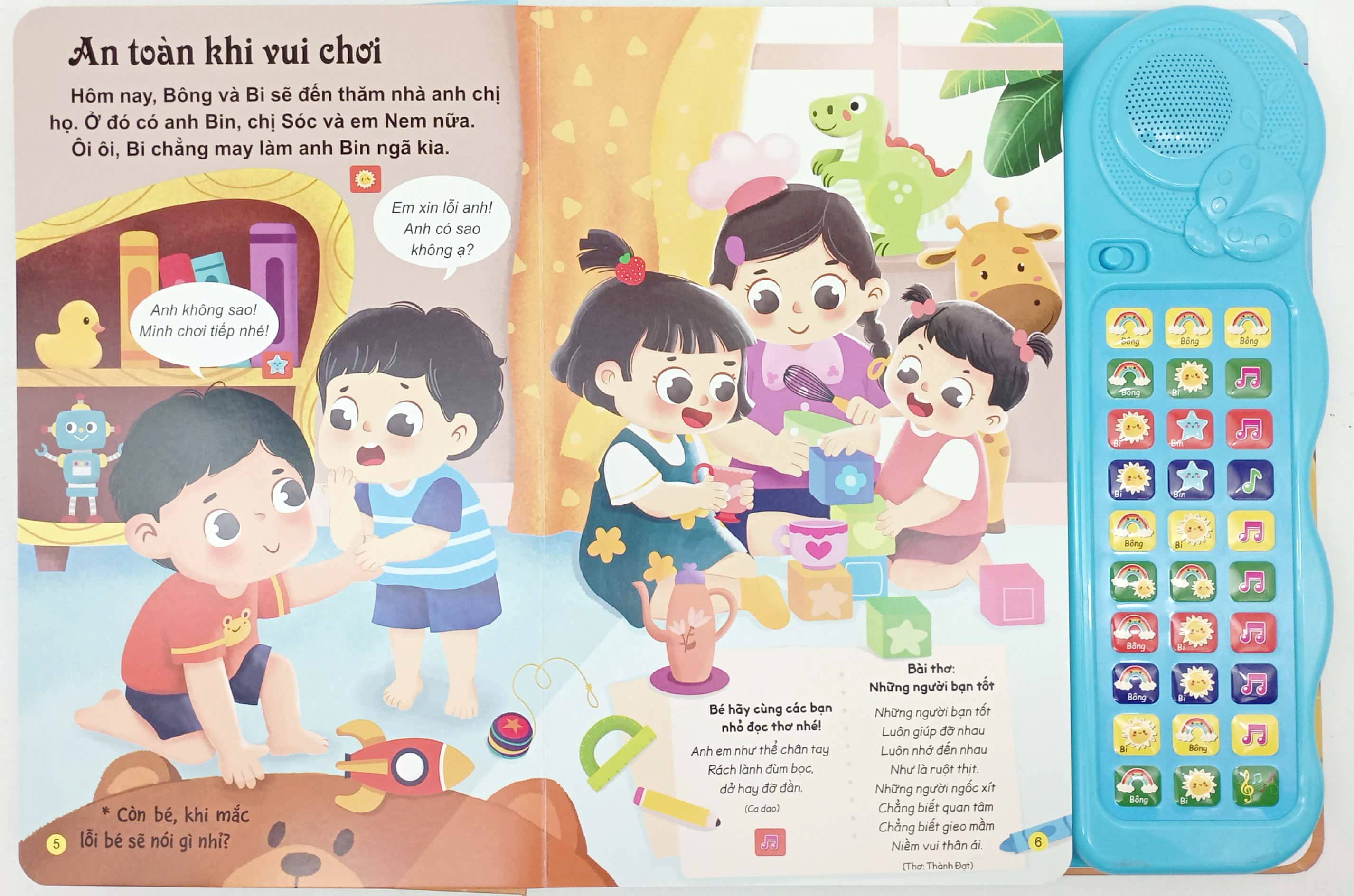 tủ sách tương tác - sách âm thanh - bé học nói - phiên bản đặc biệt với 30 nút bấm