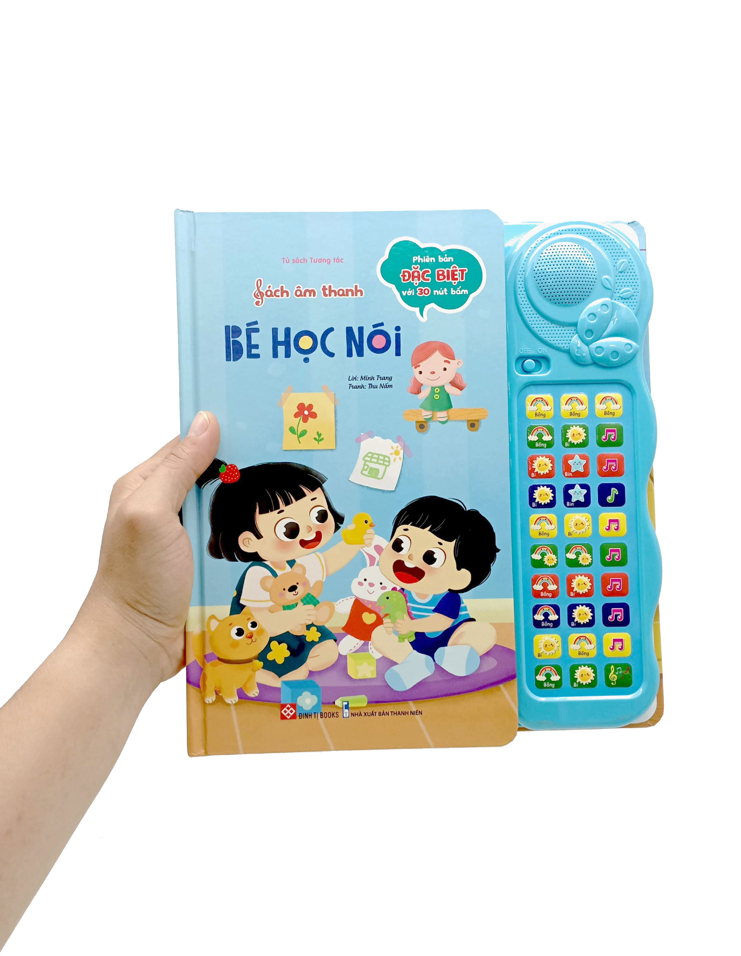 tủ sách tương tác - sách âm thanh - bé học nói - phiên bản đặc biệt với 30 nút bấm