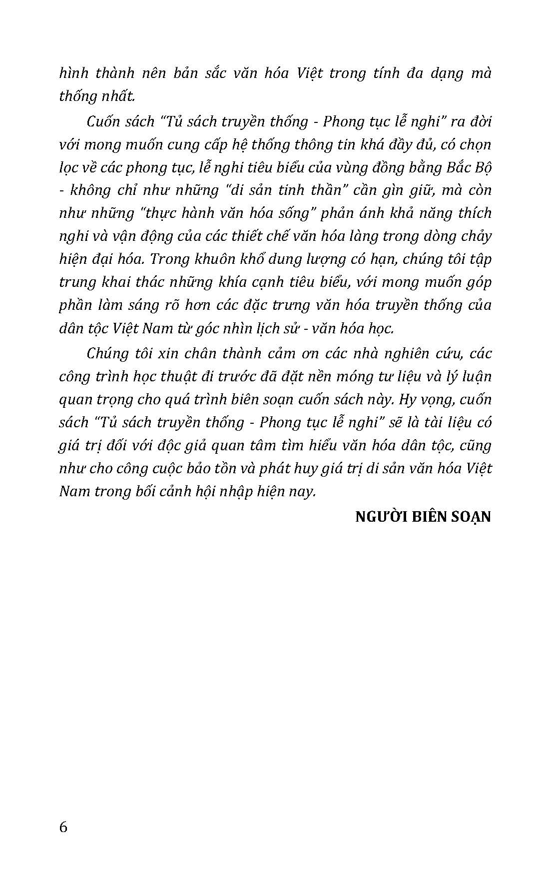 Tủ Sách Văn Hóa Việt Nam - Phong Tục, Lễ Nghi