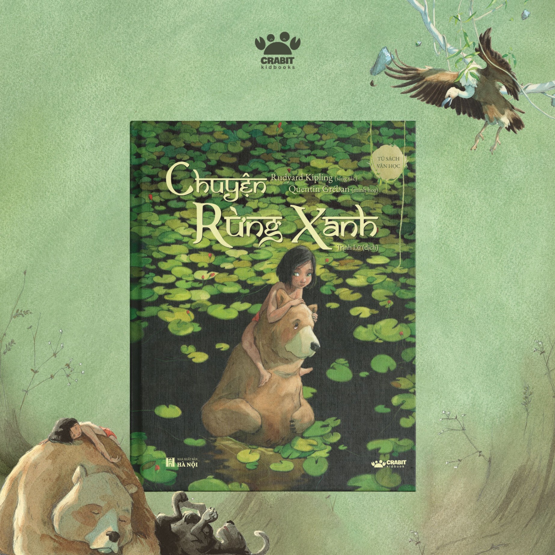 tủ sách văn học - chuyện rừng xanh - bìa cứng