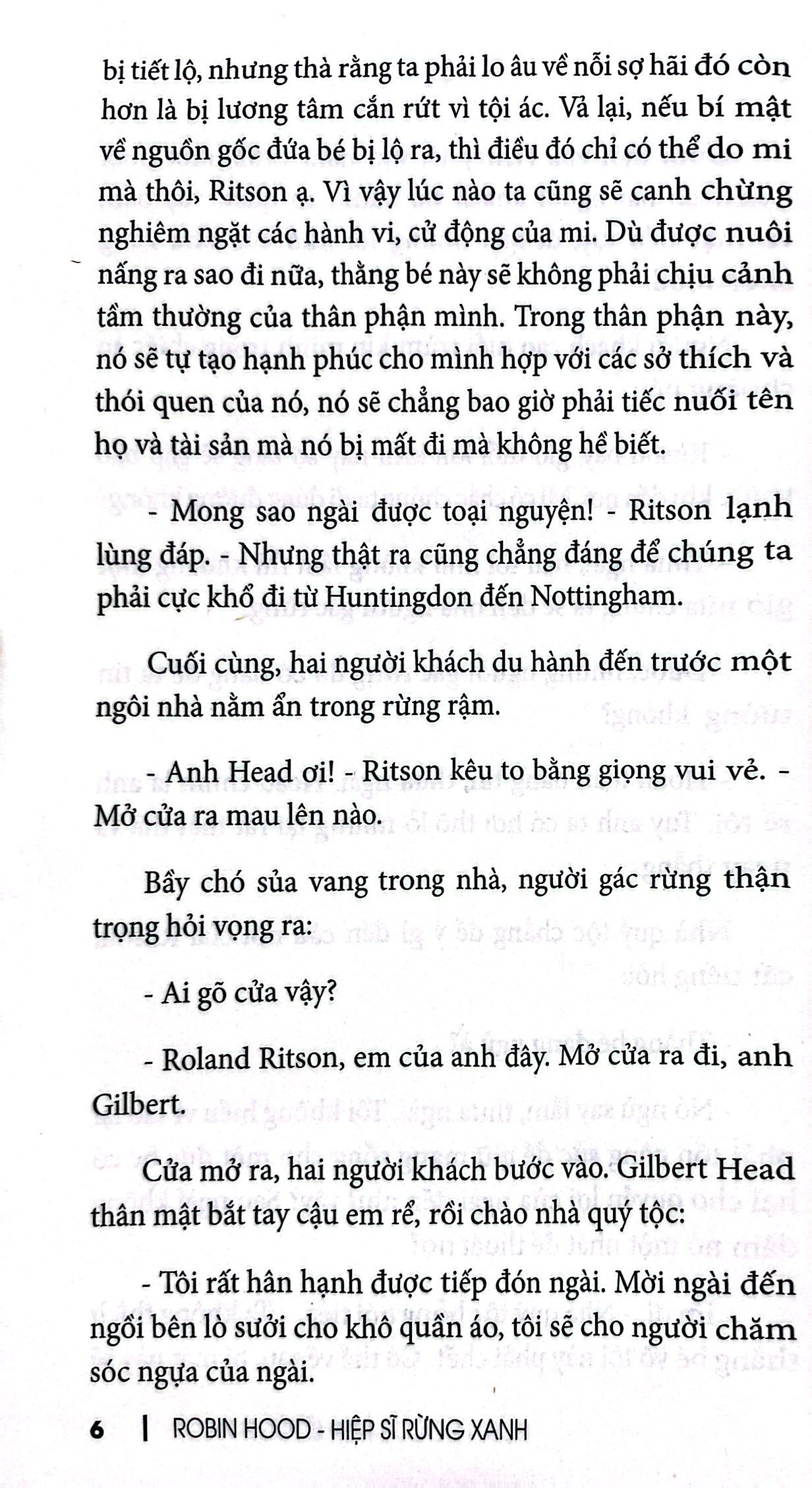 tủ sách văn học cổ điển rút gọn - robin hood - hiệp sĩ rừng xanh