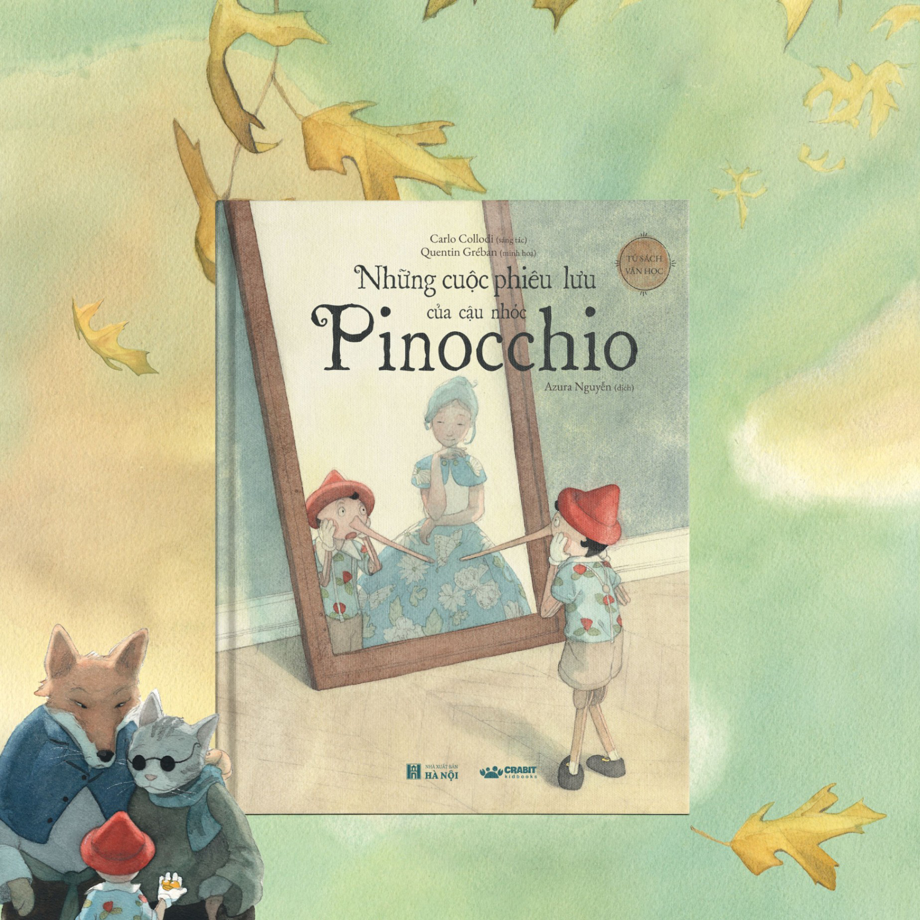 tủ sách văn học - những cuộc phiêu lưu của cậu nhóc pinocchio - bìa cứng