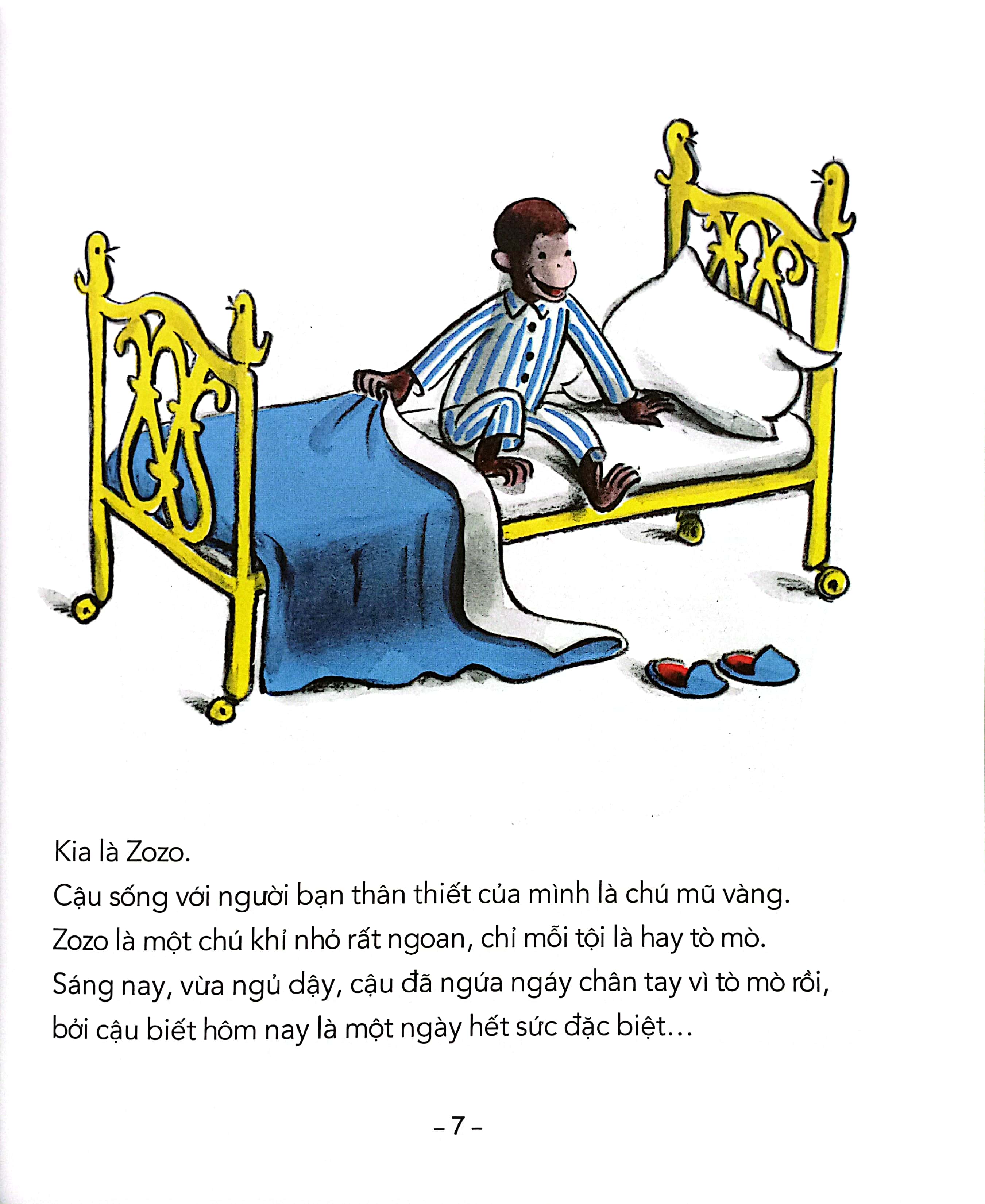 tủ sách văn học thiếu nhi kinh điển - zozo chú khỉ hiếu kỳ - khỉ zozo đạp xe