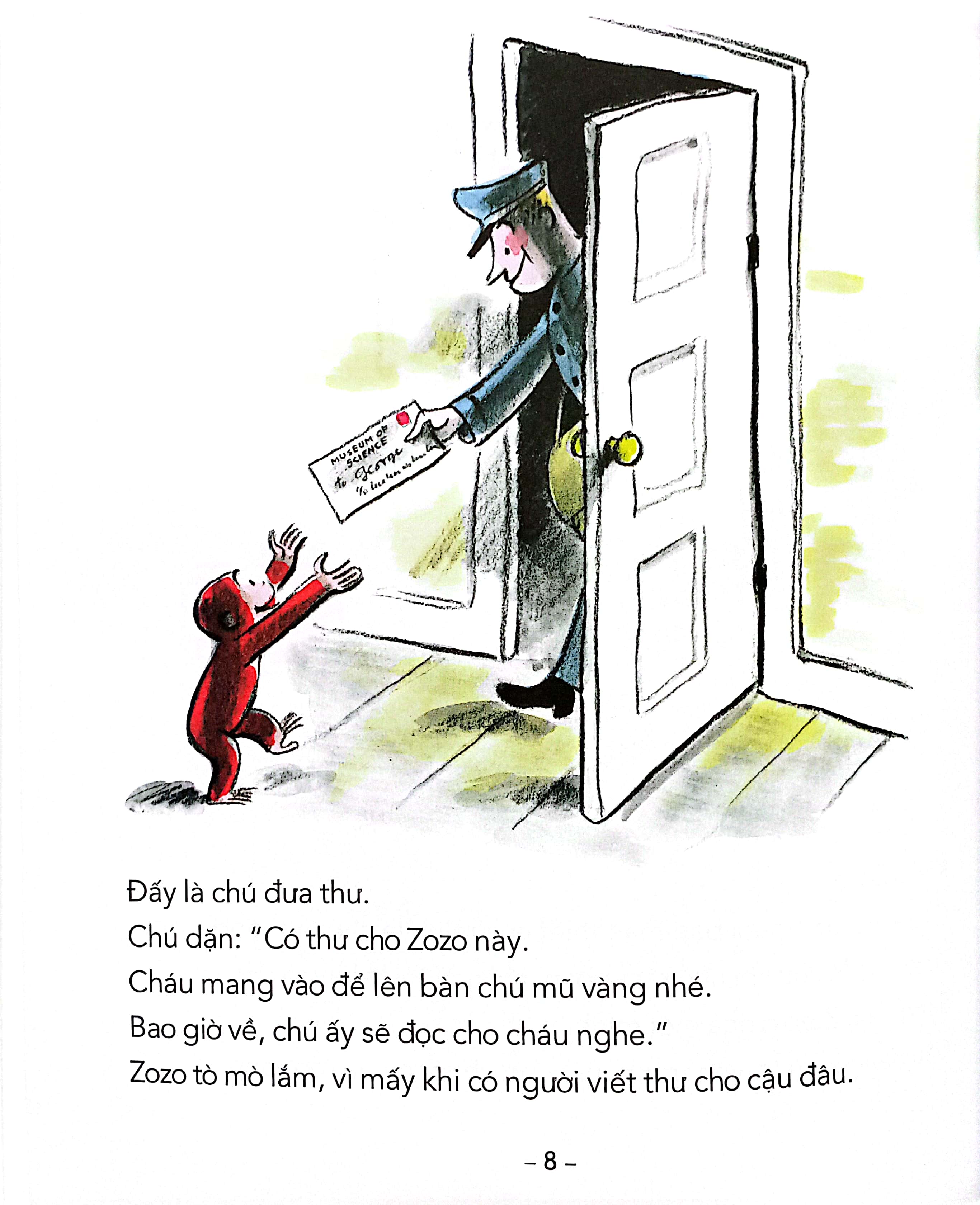 tủ sách văn học thiếu nhi kinh điển - zozo chú khỉ hiếu kỳ - khỉ zozo được khen thưởng