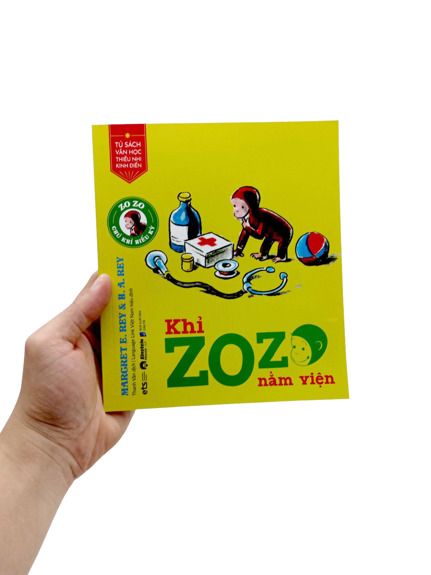 tủ sách văn học thiếu nhi kinh điển - zozo chú khỉ hiếu kỳ - khỉ zozo nằm viện