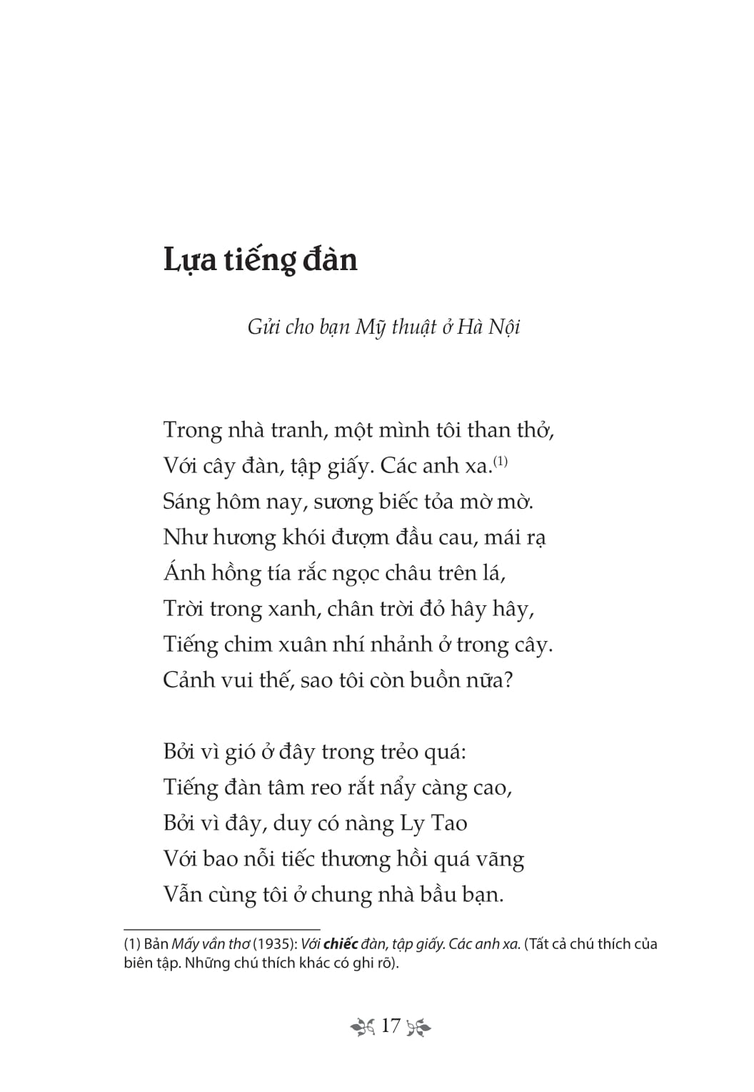 tủ sách văn học trong nhà trường - thơ thế lữ