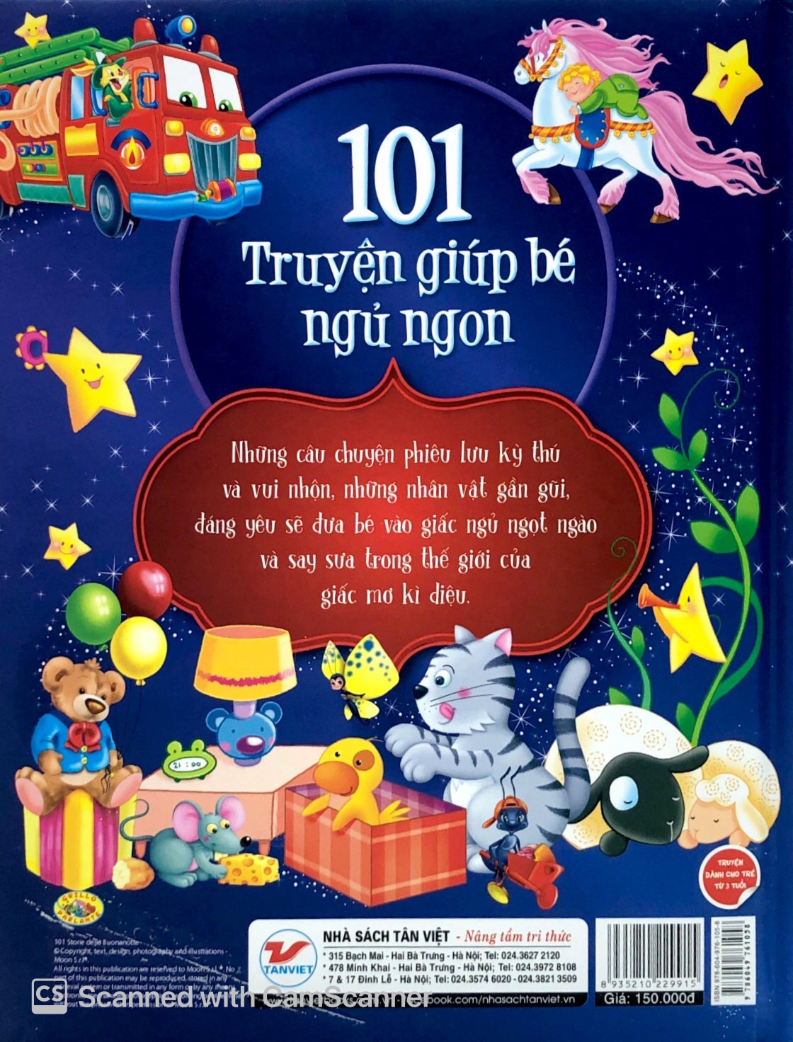 tủ sách vàng cho con - 101 truyện giúp bé ngủ ngon
