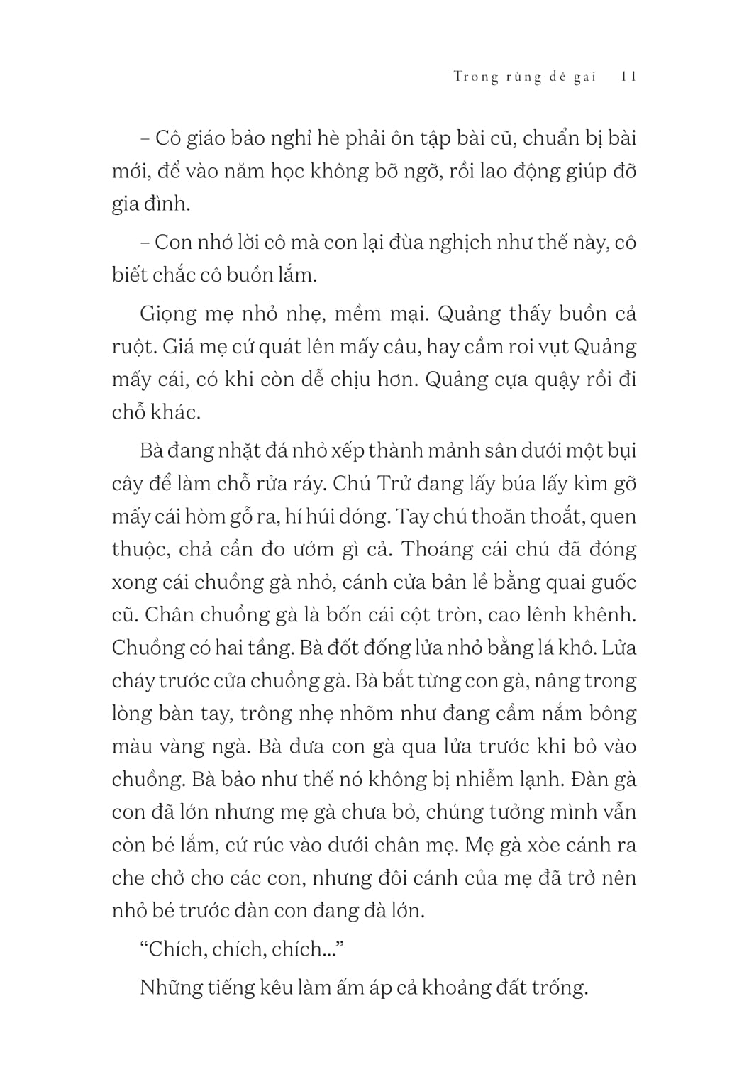 tủ sách vàng - tác phẩm chọn lọc dành cho thiếu nhi - trong rừng dẻ gai