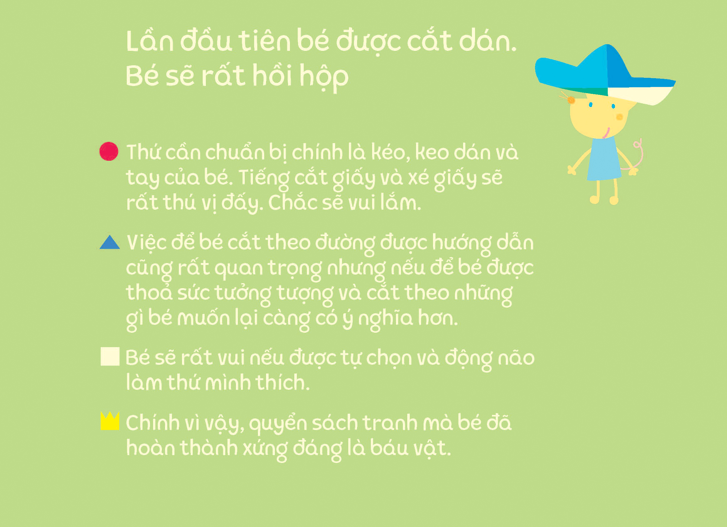 tủ sách vui để học - cắt dán dành cho bé mới bắt đầu