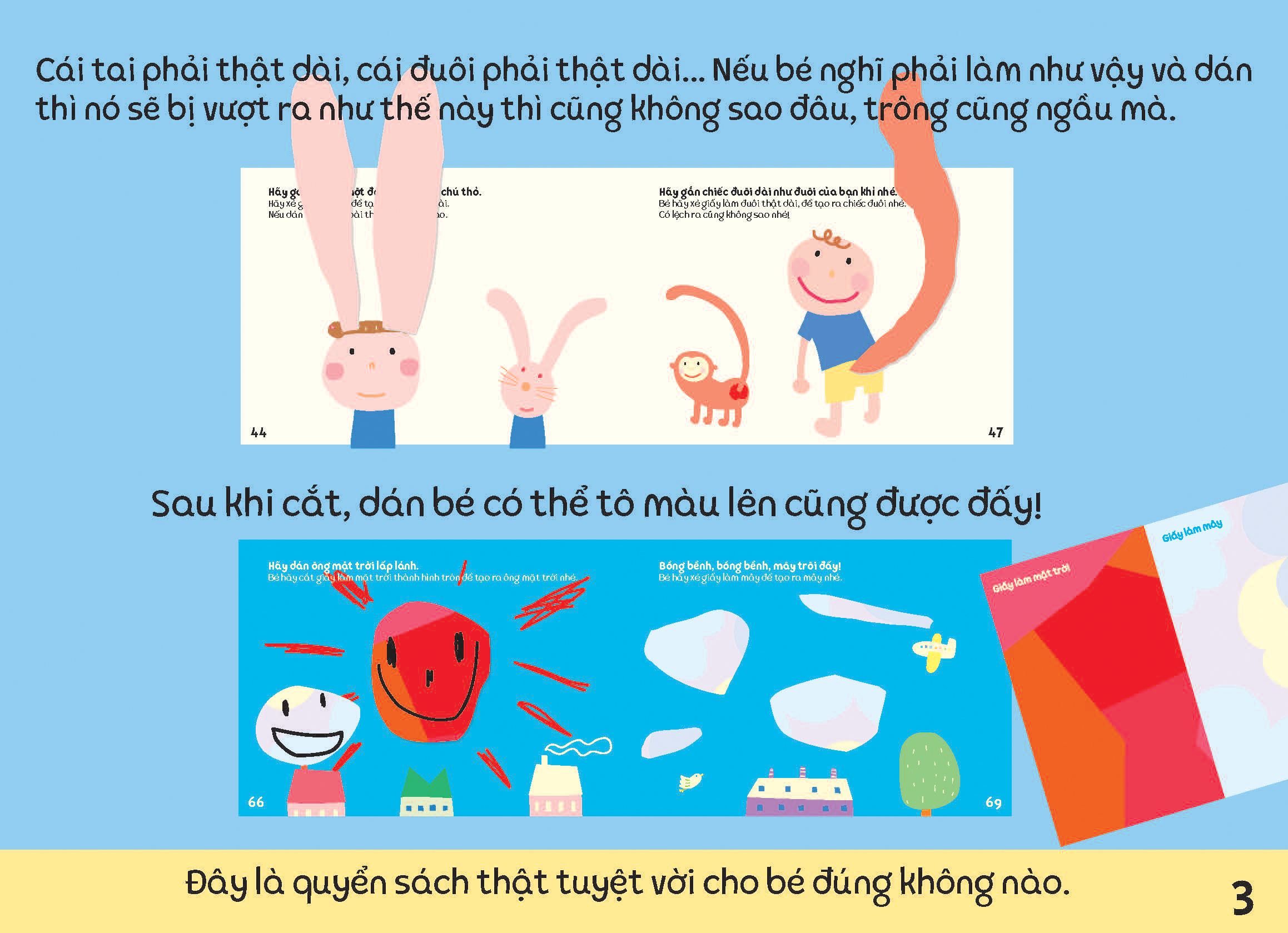 tủ sách vui để học - cắt dán dành cho bé mới bắt đầu