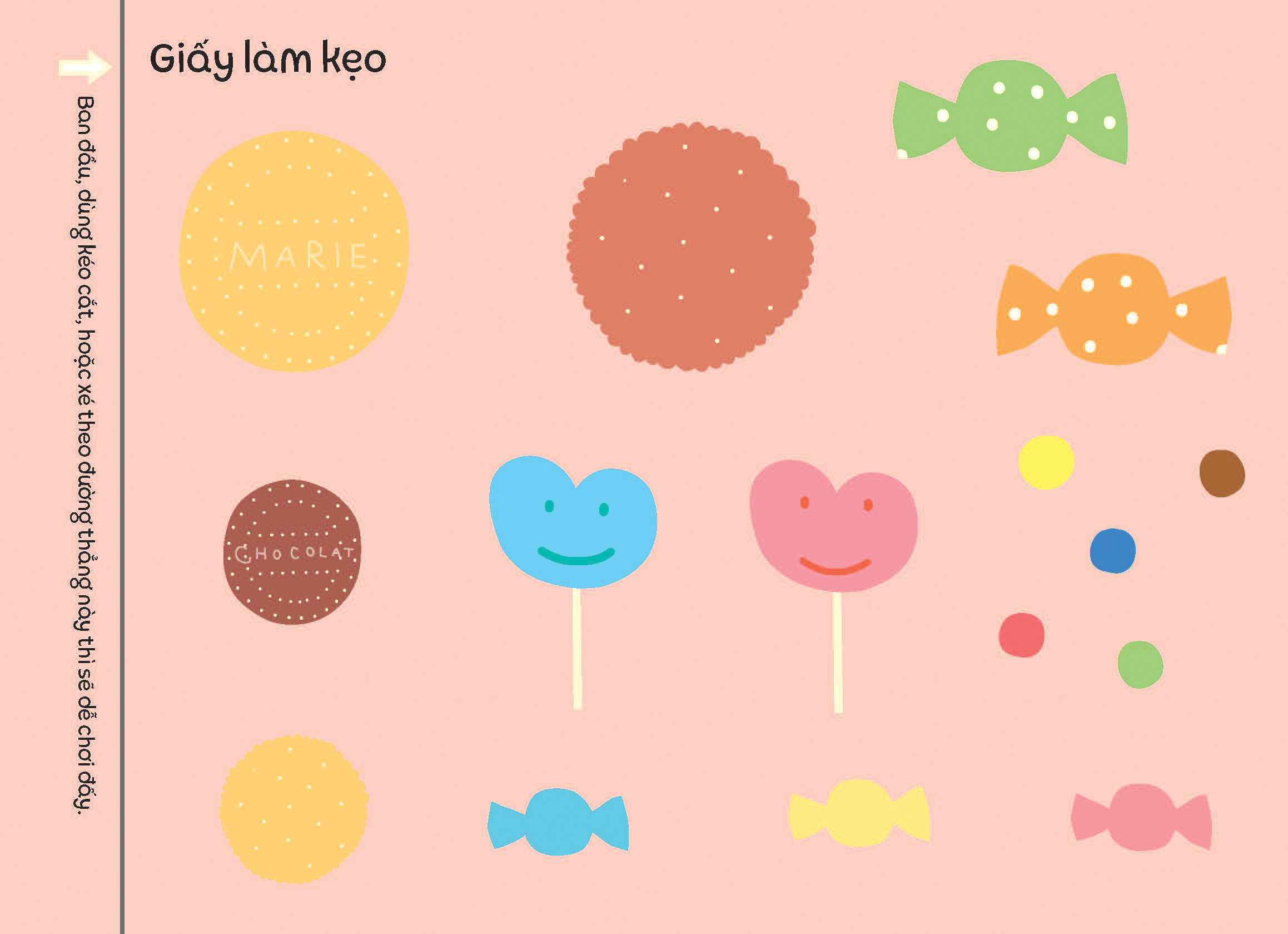 tủ sách vui để học - cắt dán dành cho bé mới bắt đầu