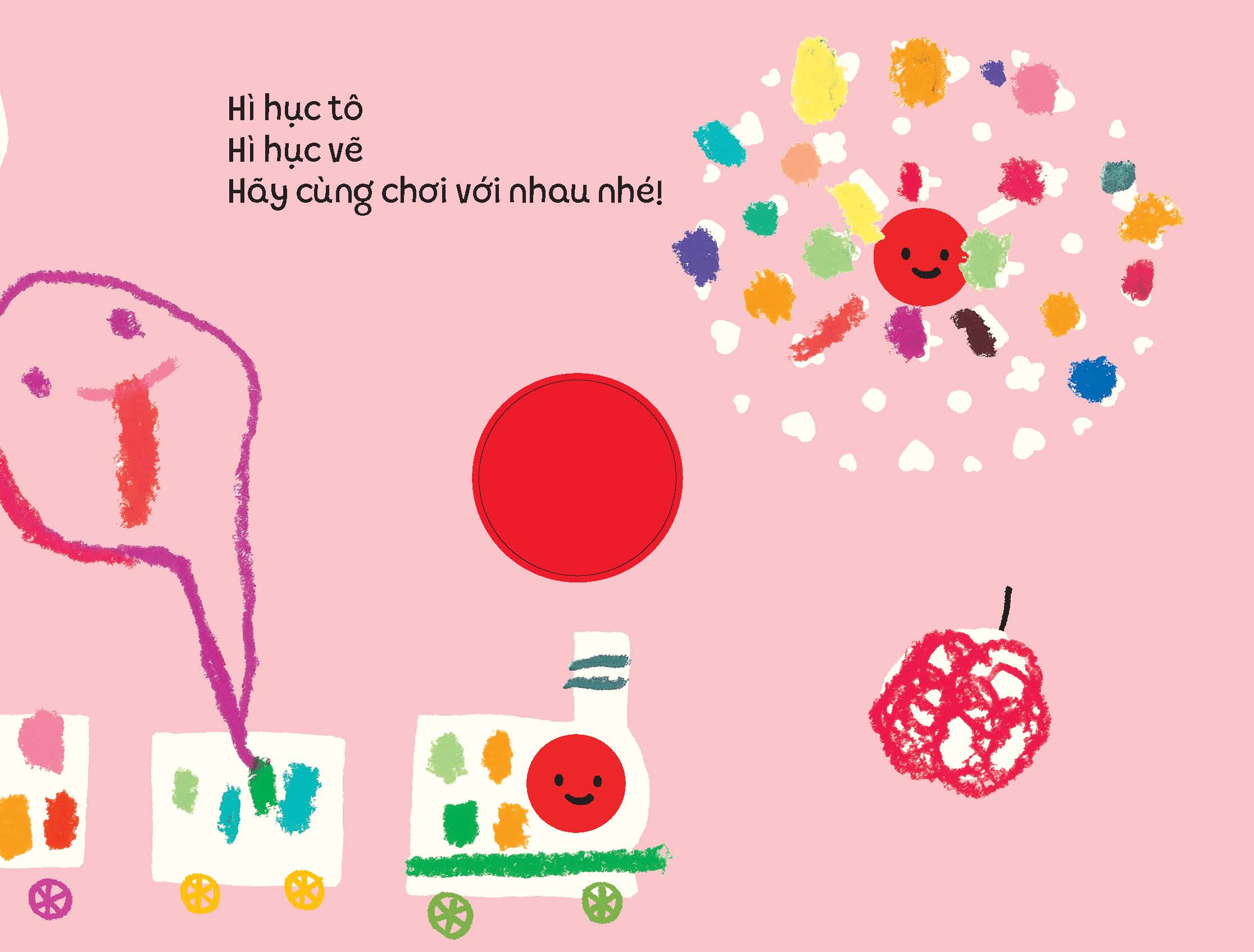 tủ sách vui để học - dòng sách cầm tay - sách tô màu - hình vẽ tròn xoe