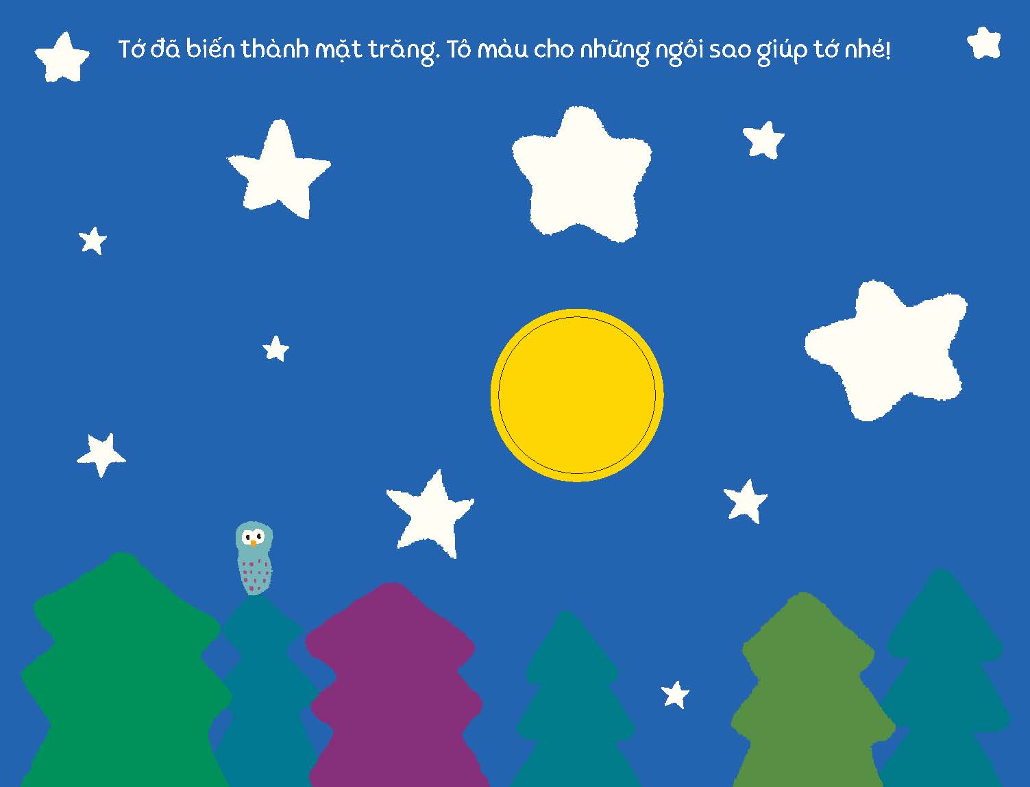 tủ sách vui để học - dòng sách cầm tay - sách tô màu - hình vẽ tròn xoe