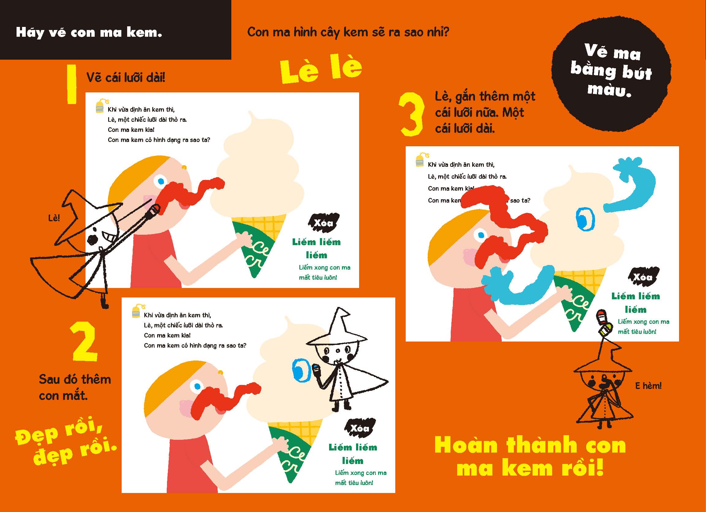 tủ sách vui để học - phù thủy nhỏ - vẽ, xóa, rồi lại vẽ - những người bạn ma