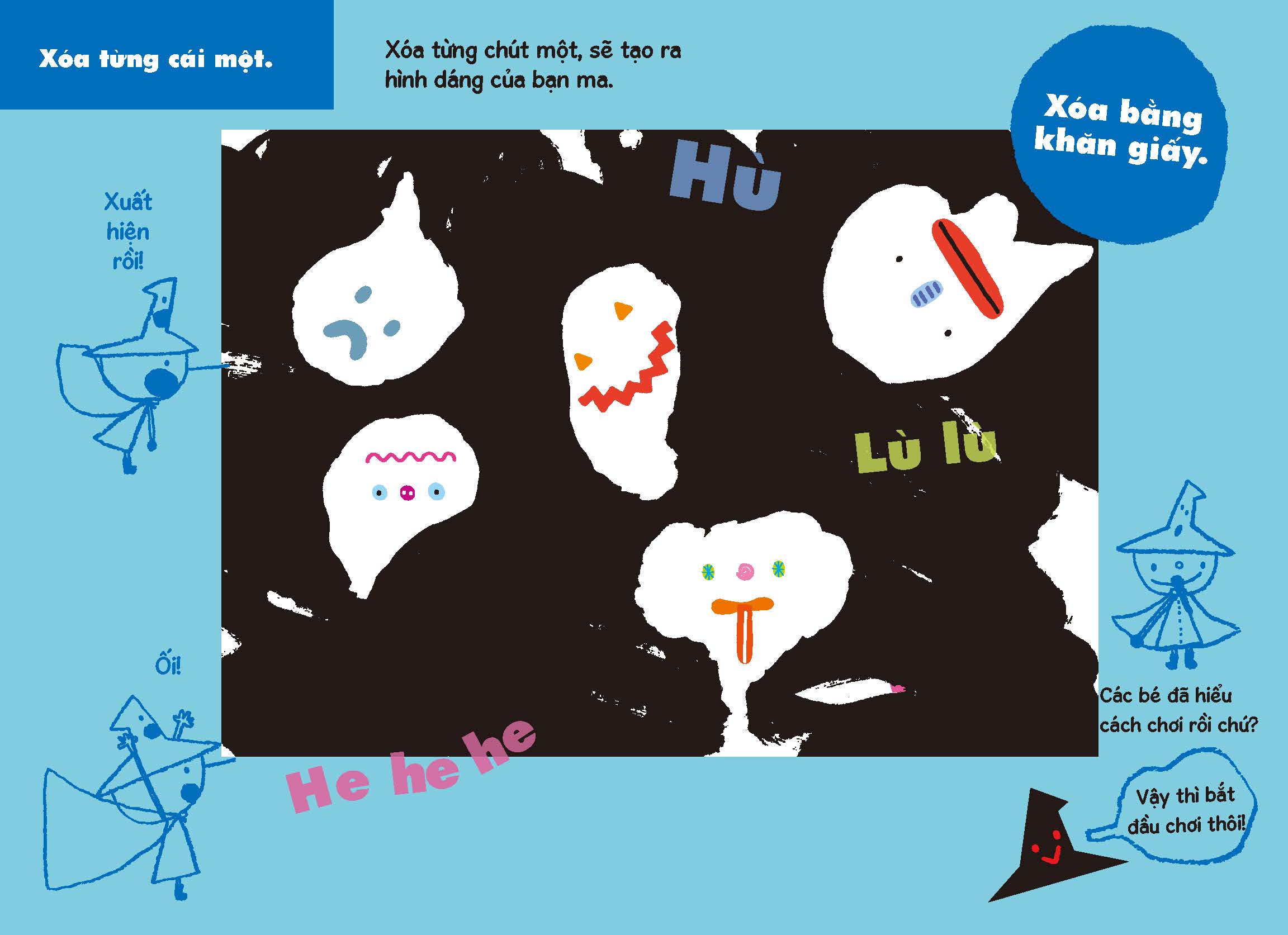 tủ sách vui để học - phù thủy nhỏ - vẽ, xóa, rồi lại vẽ - những người bạn ma