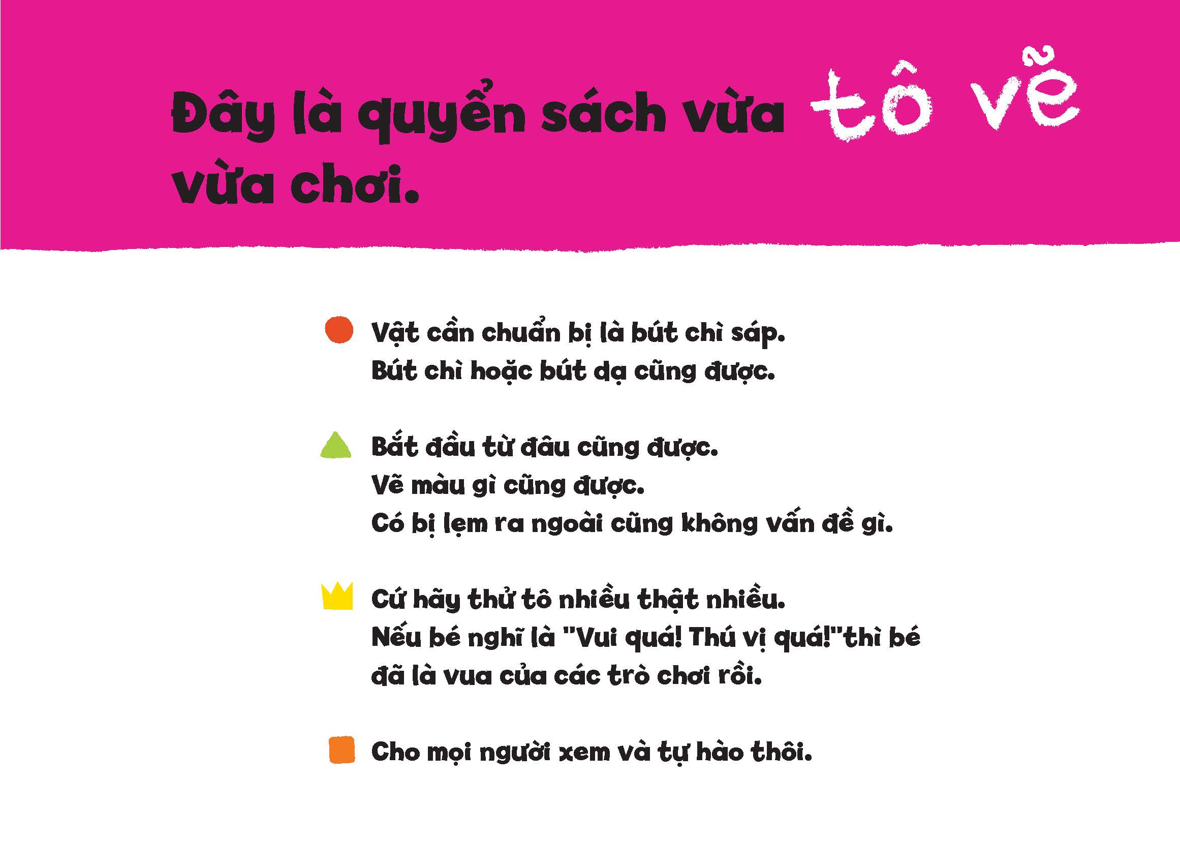 tủ sách vui để học - tô vẽ thật vui