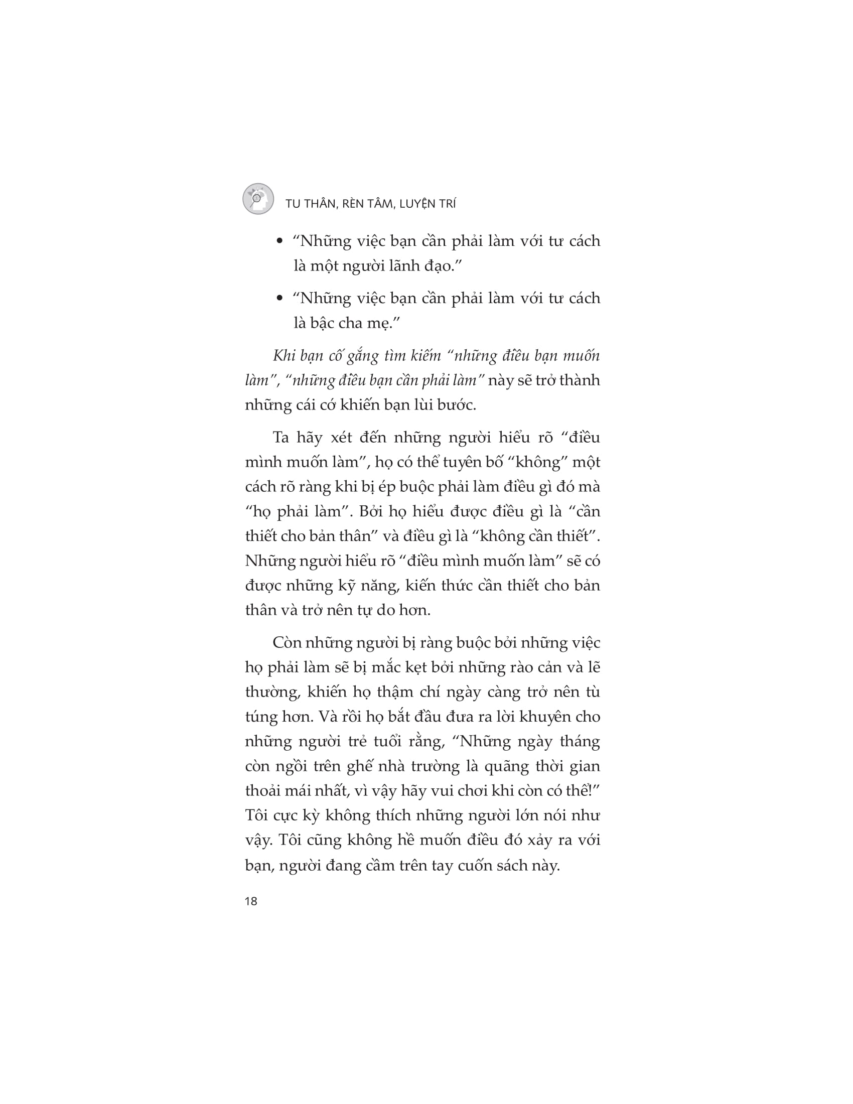 tu thân - rèn tâm - luyện trí