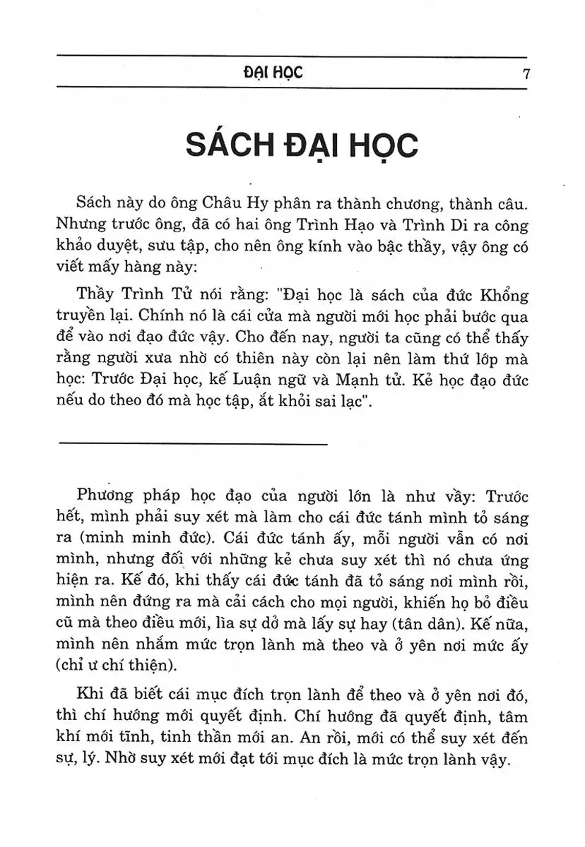 tứ thư : đại học - trung dung - luận ngữ - mạnh tử