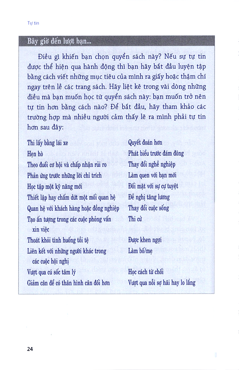 tự tin - nghệ thuật giúp bạn đạt được mọi mong muốn