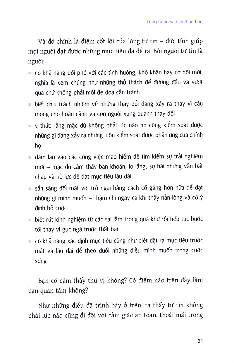 tự tin - nghệ thuật giúp bạn đạt được mọi mong muốn