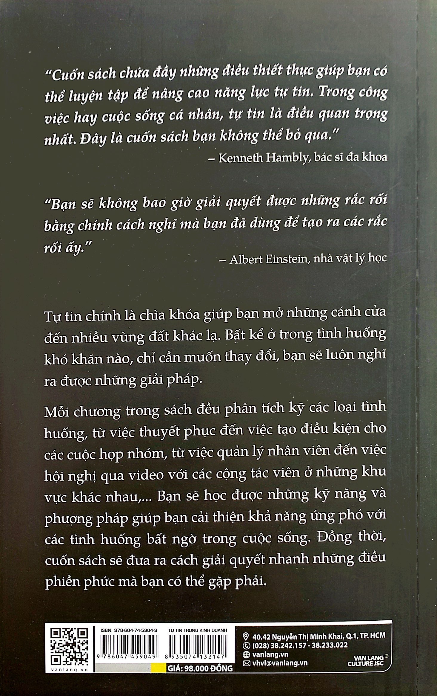 tự tin trong kinh doanh