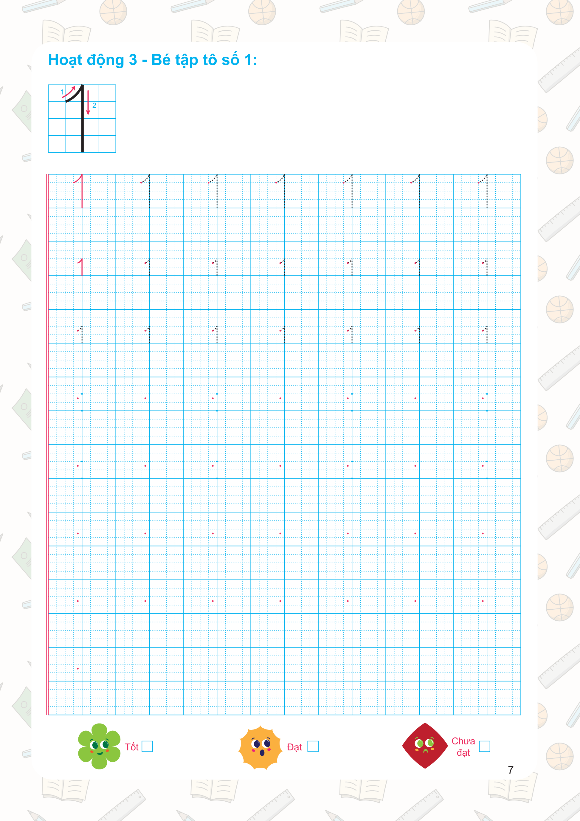 Tự Tin Vào Lớp 1 - Luyện Tập Tô Số Cơ Bản Và Tập Đếm