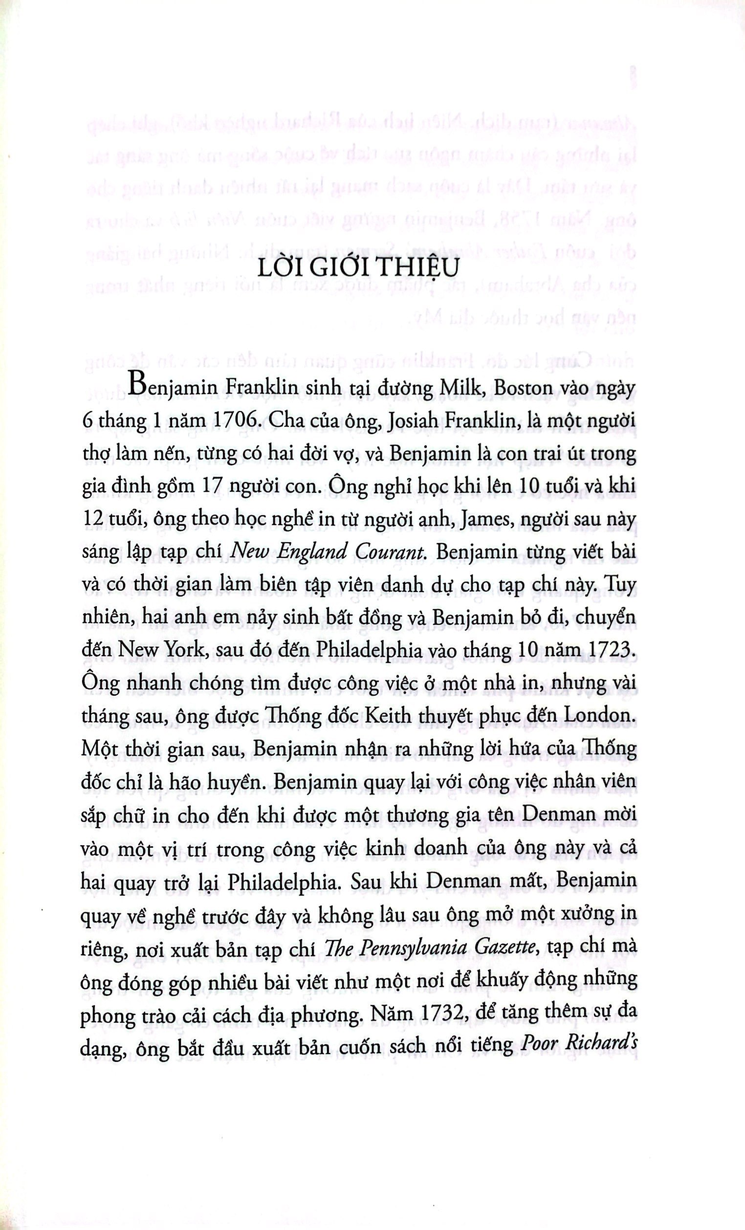 tự truyện benjamin franklin (tái bản 2018)