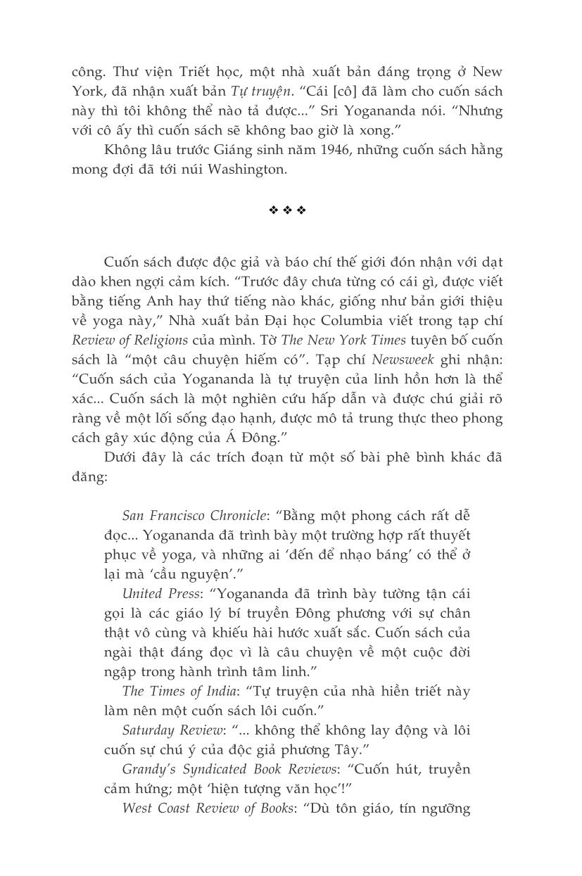 tự truyện của một yogi (tái bản)