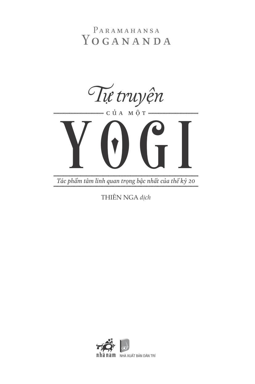 tự truyện của một yogi (tái bản)
