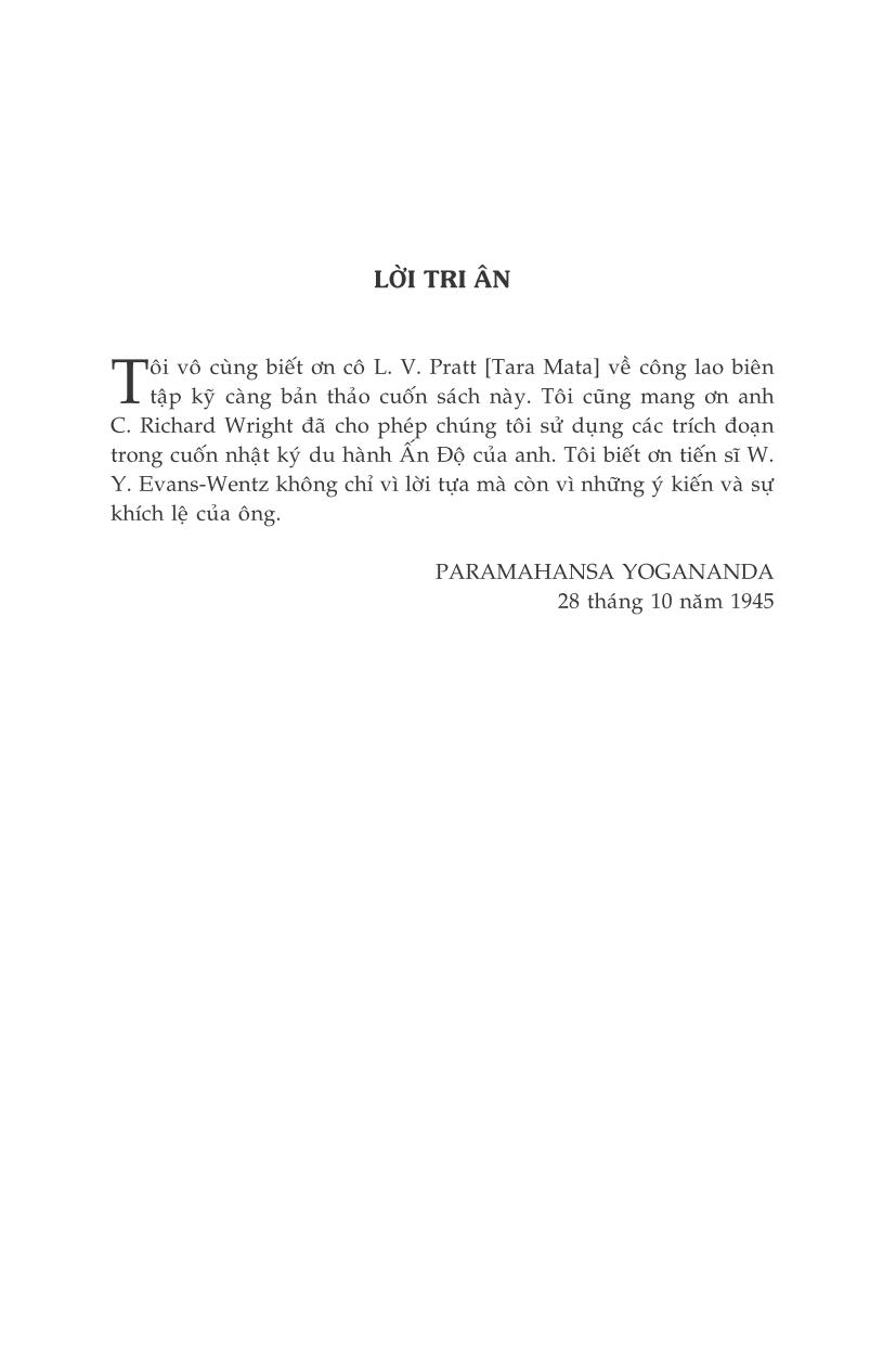 tự truyện của một yogi (tái bản)